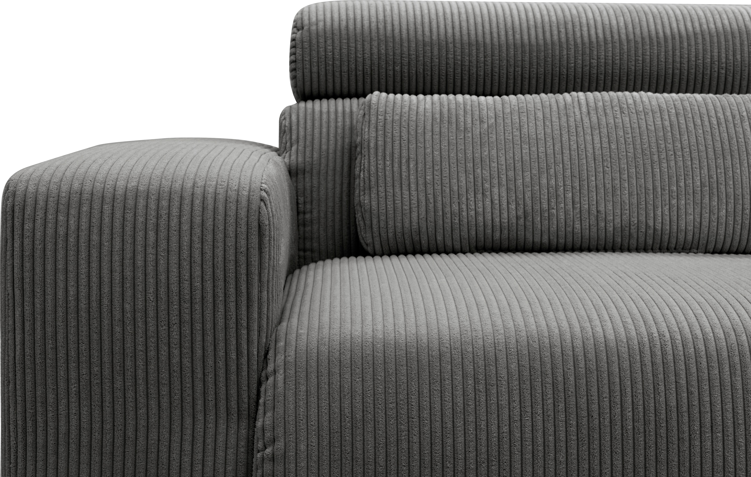 DOMO collection Ecksofa »Brandon kleine Ausführung B/T/H: 214/100/80 cm«, Mit Kopfteilverstellung, auch in Leder und Cord, L-Form