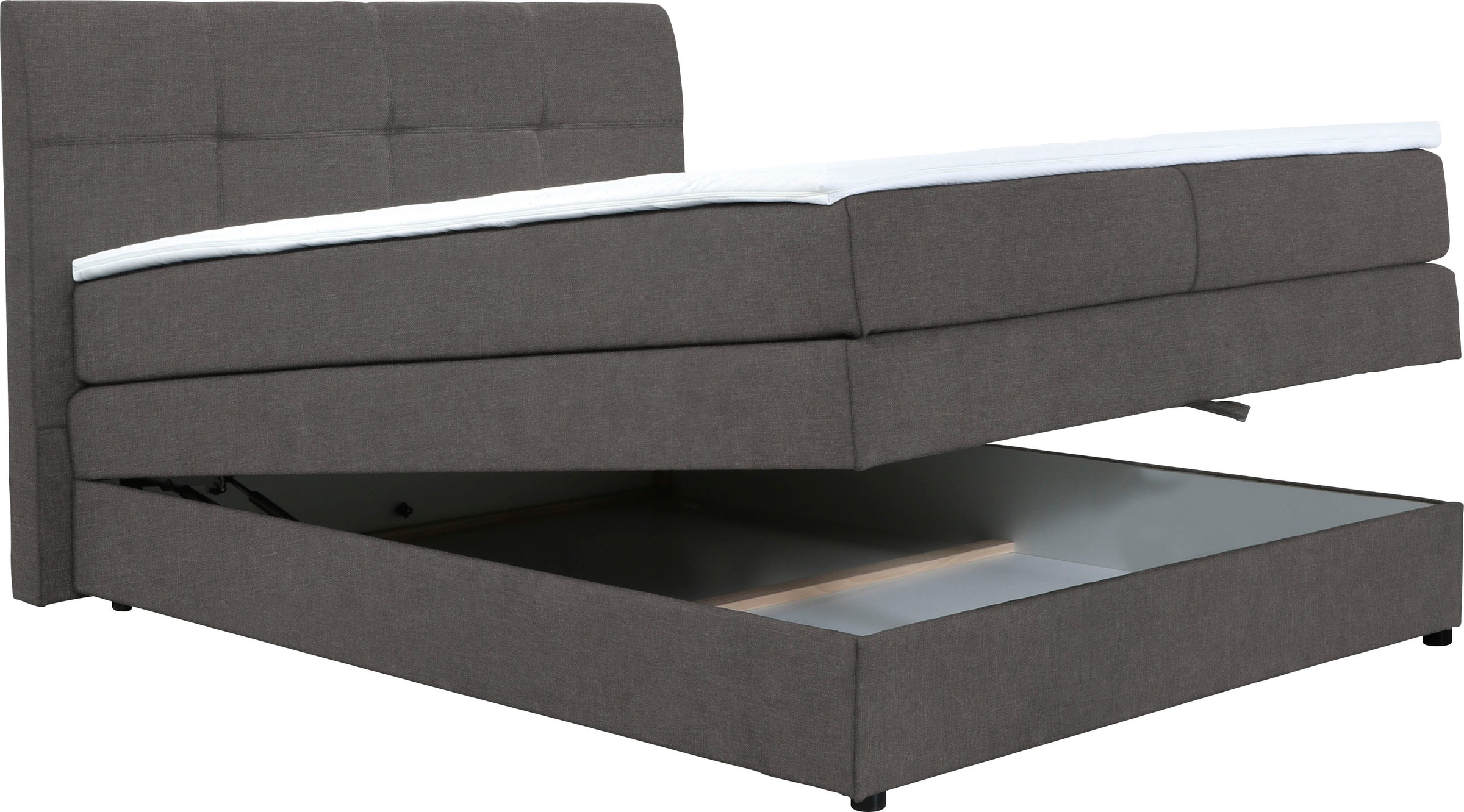 Home affaire Boxspringbett »Finja«, besonders komfortable Liegehöhe, mit praktischem Bettkasten