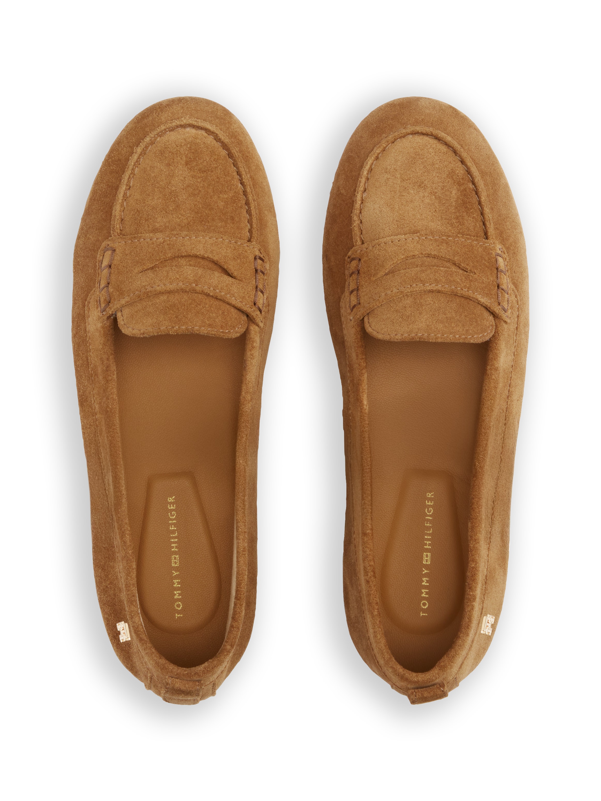 Tommy Hilfiger Loafer »TH FLEX SUEDE LOAFER BALLERINA«  Schlupfschuh, Slipper, Pennyloafer im Mokassin-Stil