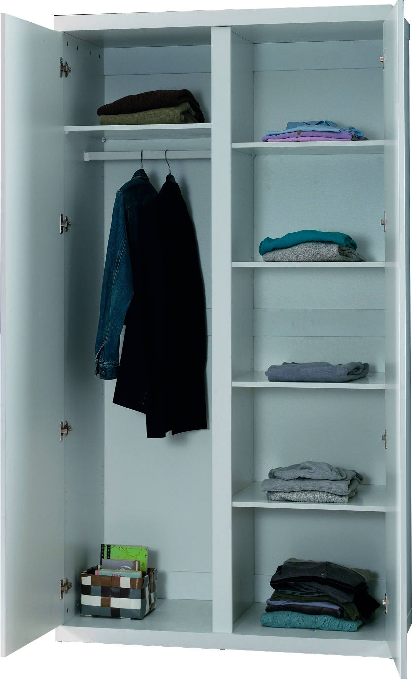 gradlinigem Weiß Kleiderschrank, bei Kleiderschrank Vipack in 2-trg. Ausf. OTTO online Design, Geräumiger