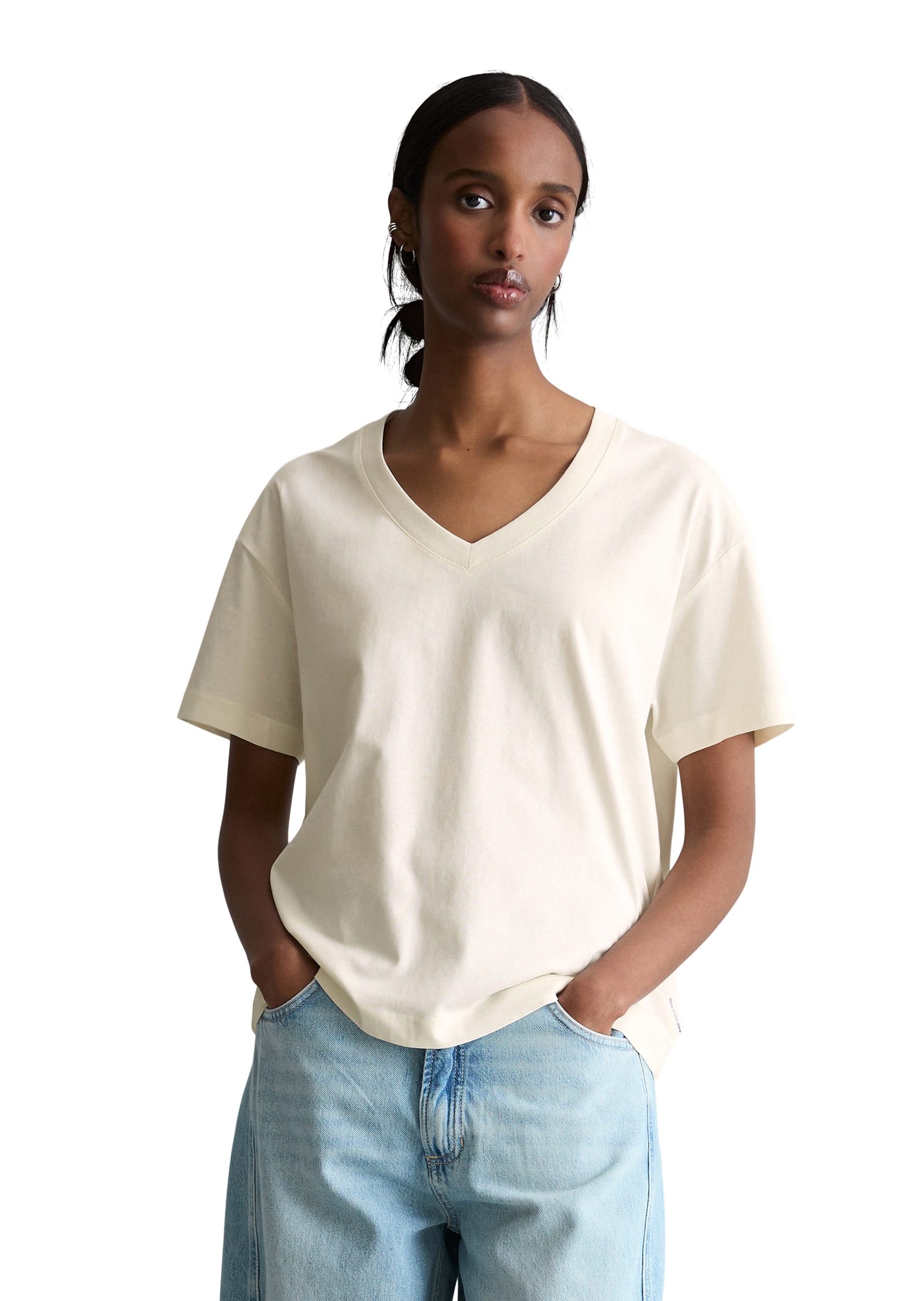 Marc O'Polo DENIM V-Shirt regular aus Baumwoll-Single-Jersey