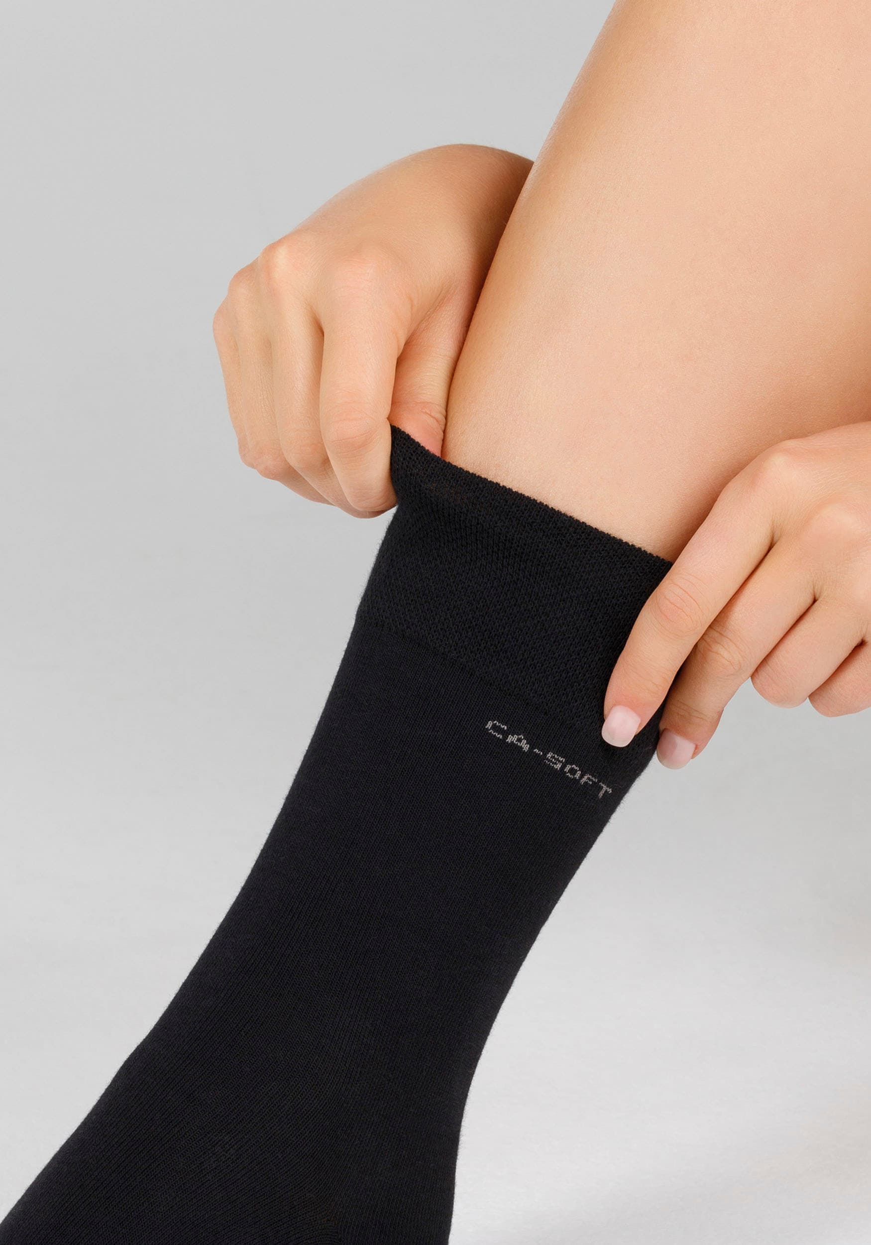 Camano Socken, (4er Pack), mit verstärktem Fersen- und Zehenbereich