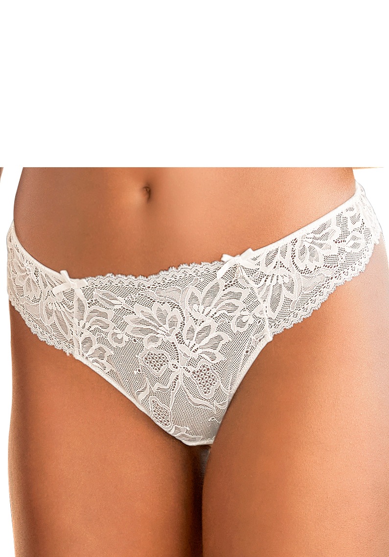 LASCANA Tanga, aus transparenter Vollspitze