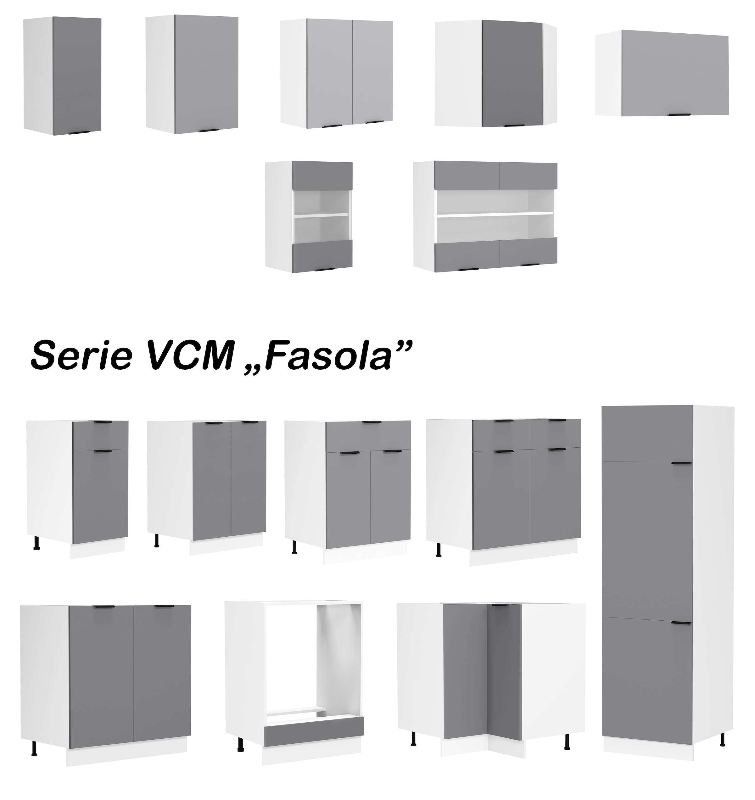 VCM Unterschrank »Küchenschrank 60 cm Unterschrank Drehtüren Fasola«