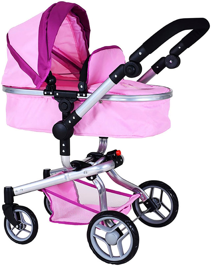 Knorrtoys® Kombi-Puppenwagen »Boonk, princess pink«, mit Wickeltasche