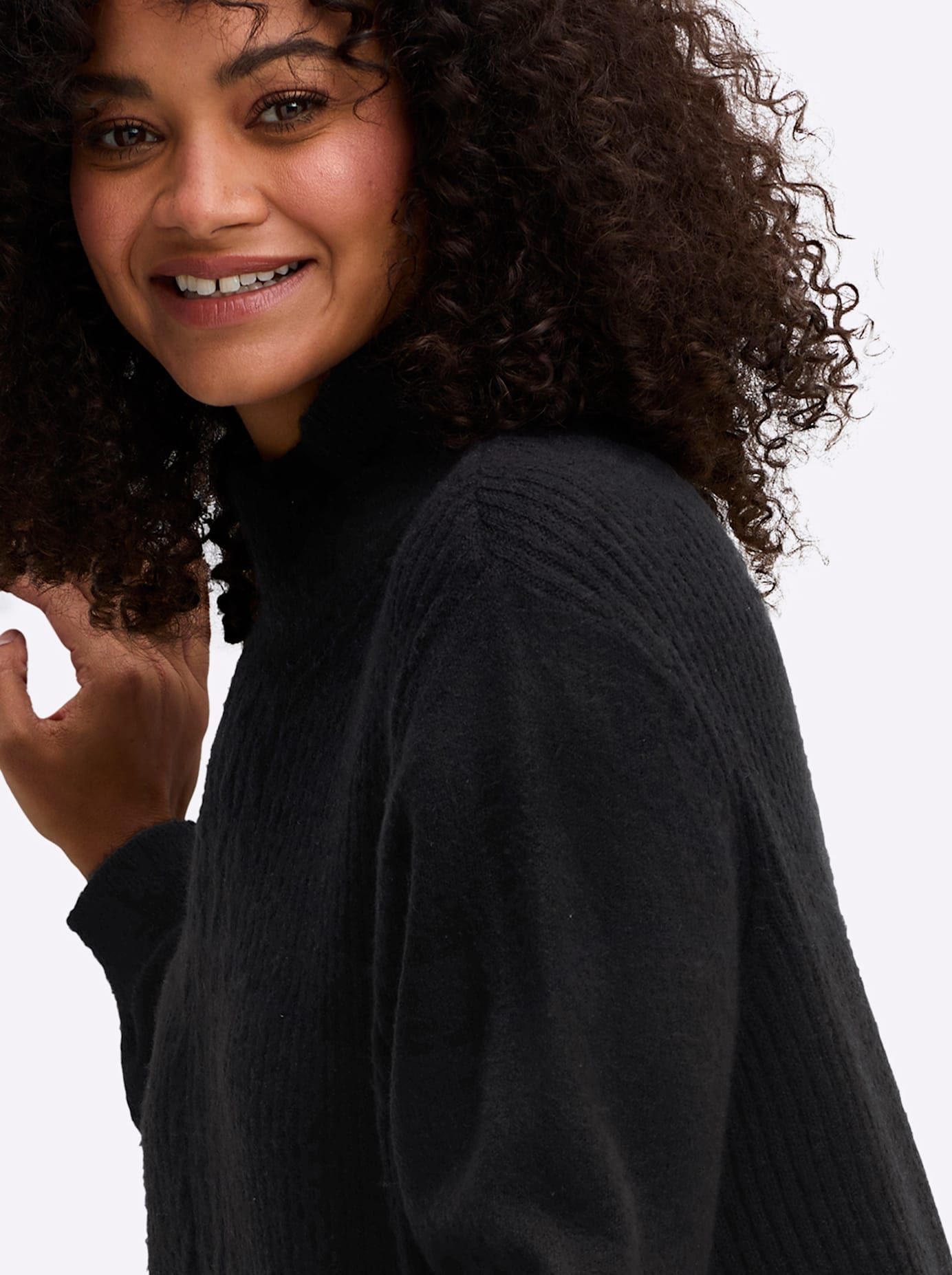 sheego by Joe Browns Stehkragenpullover »Pullover«