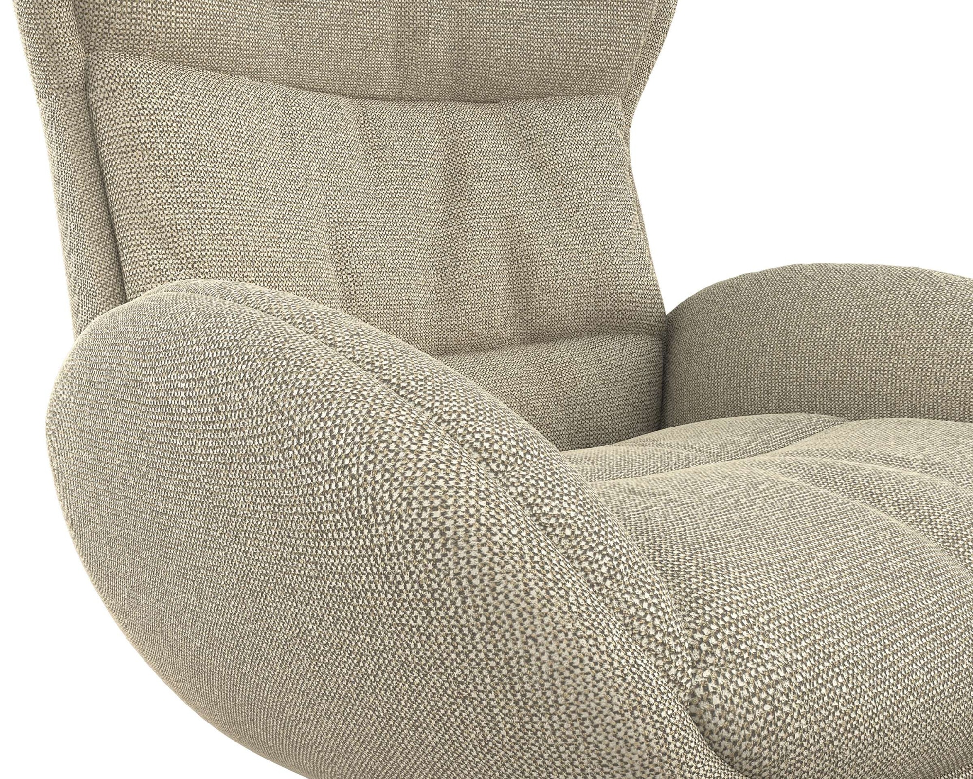 FLEXLUX Relaxsessel »Haze, hervorragender Komfort, Echtleder oder sanfter Stoff« Fernsehsessel,  Rückenteilverstellung, drehbar, Fuß schwarz