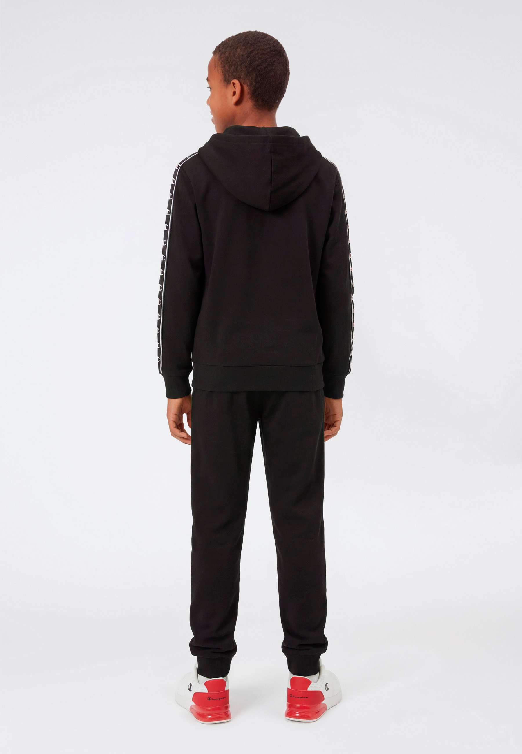 Champion Jogginganzug »Sport inspired Hooded Full Zip sweatsuit« 2 tlg. für Kinder, mit Kapuze, mit durchgehendem Reißverschluss