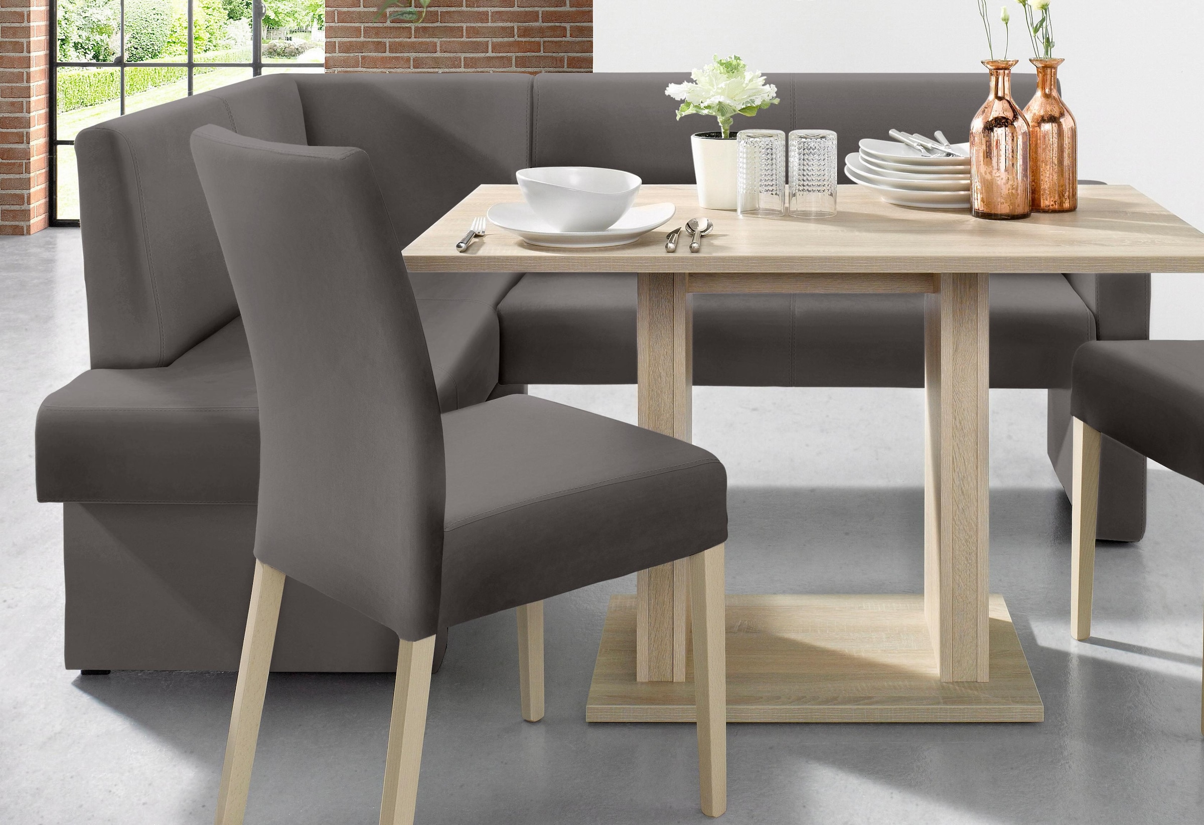 Home affaire Eckbank »Umag« Sitz und Rücken gepolstert, verschiedene Qualitäten