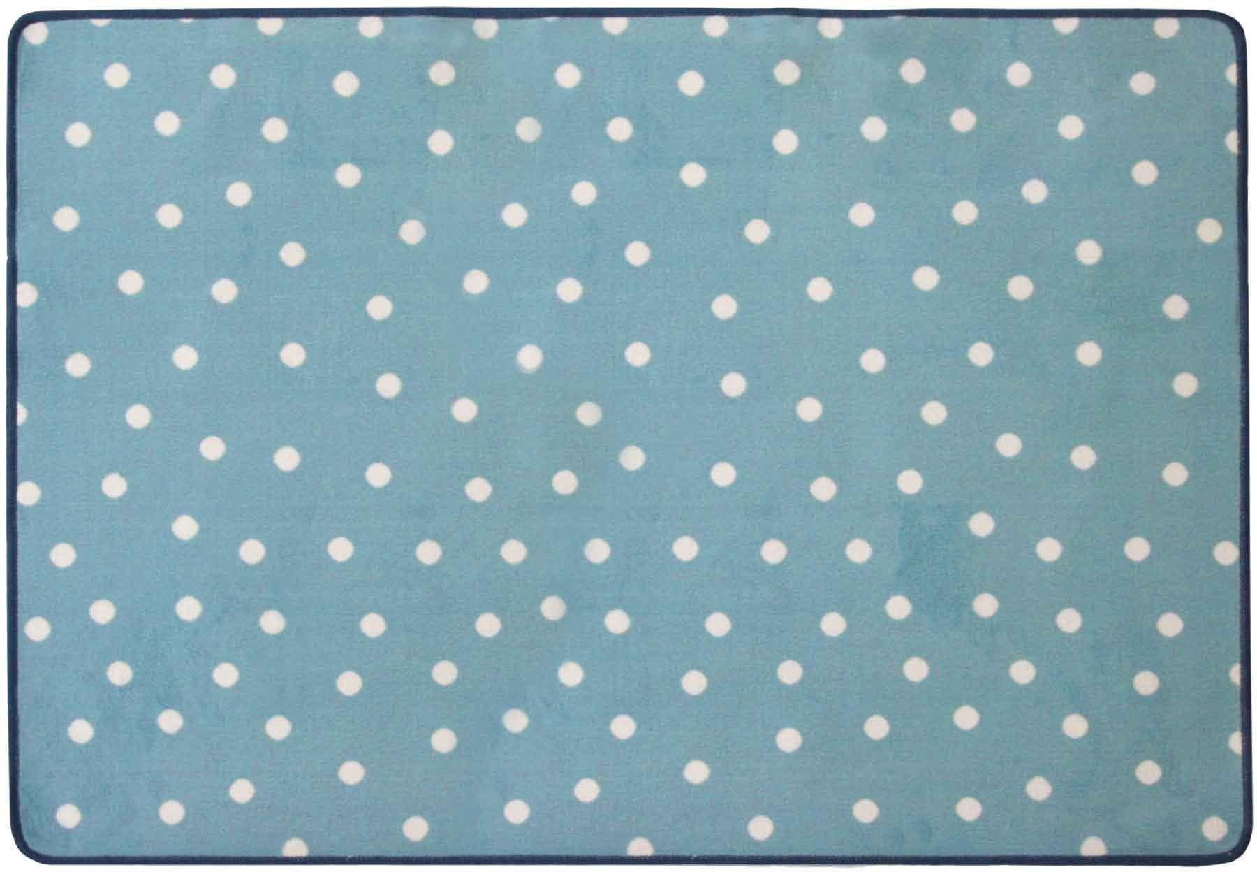 Primaflor-Ideen in Textil Kinderteppich »PUNTO, Made in Belgium«, rechteckig, 5 mm Höhe, Kurzflor, Motiv Punkte, Kinderzimmer