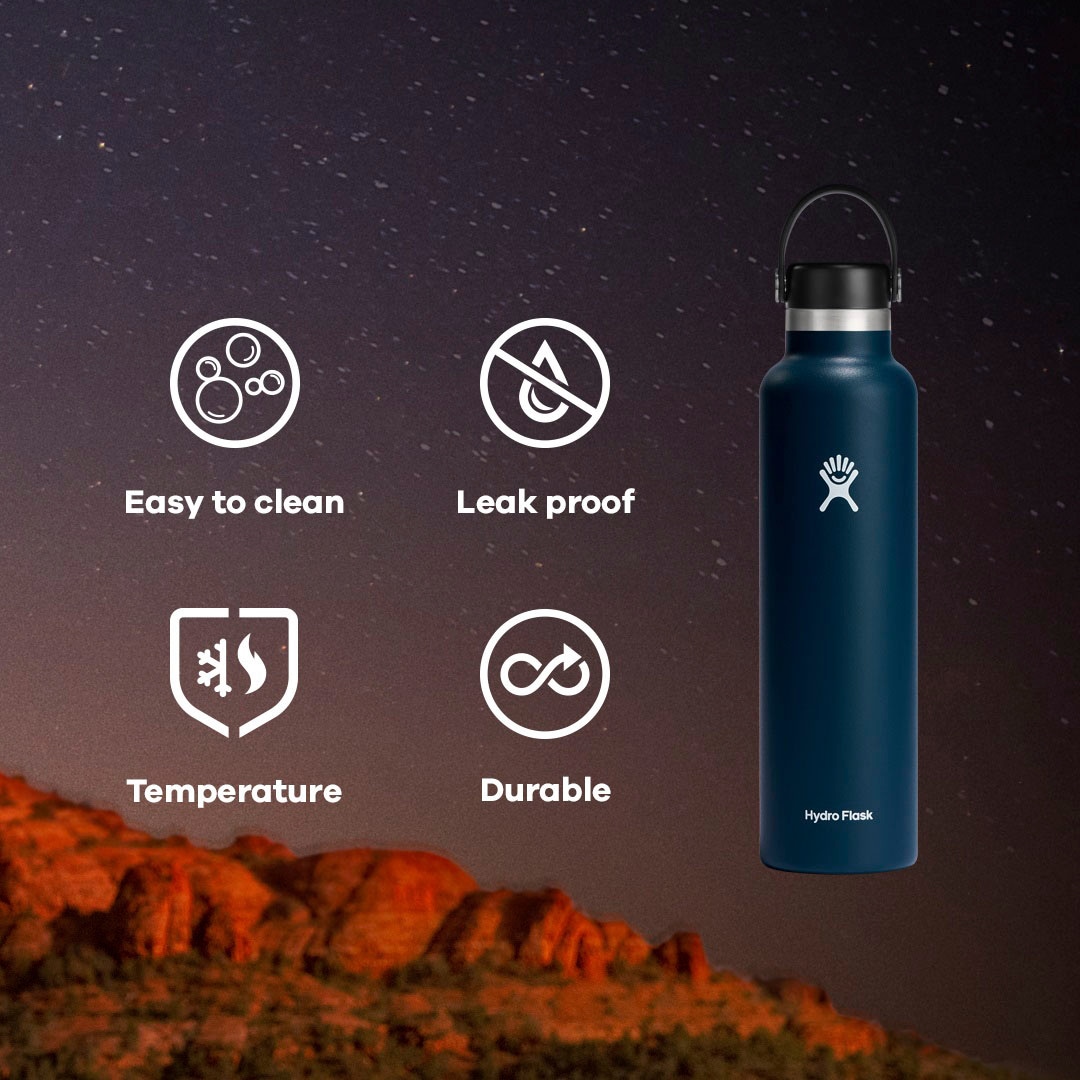 Hydro Flask Trinkflasche »STANDARD FLEX CAP«, (1 tlg.), TempShield™-Isolierung