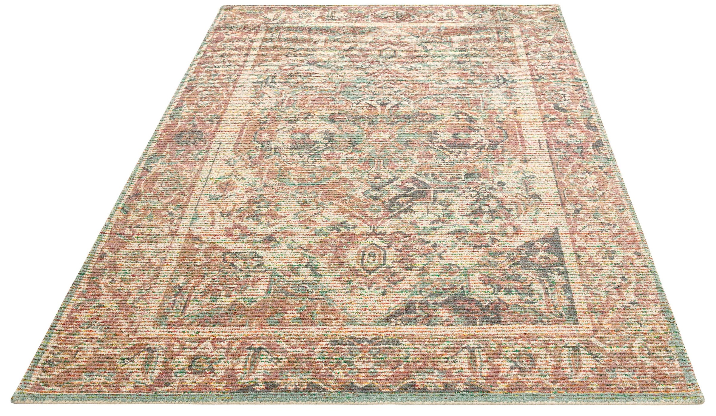 DELAVITA Teppich »Kolat«, rechteckig, 16 mm Höhe, Vintage Design, Wohnzimmer