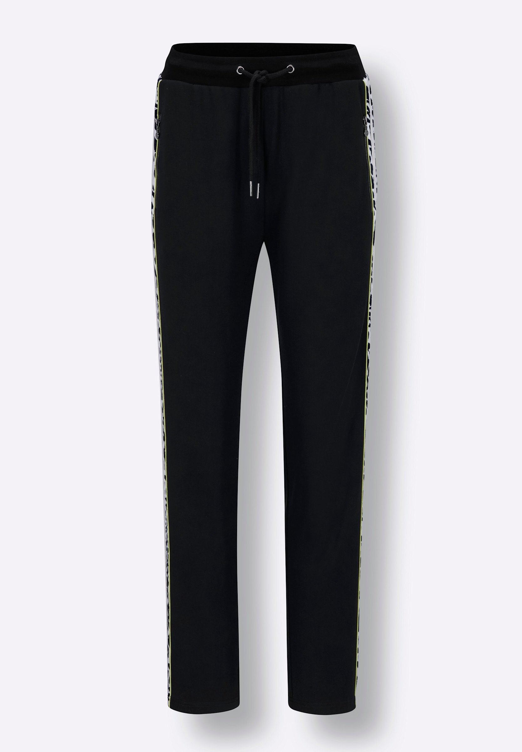 creation L Stoffhose »Modal-Viskose-Hose Dehnbund-Hose mit Galonstreifen«