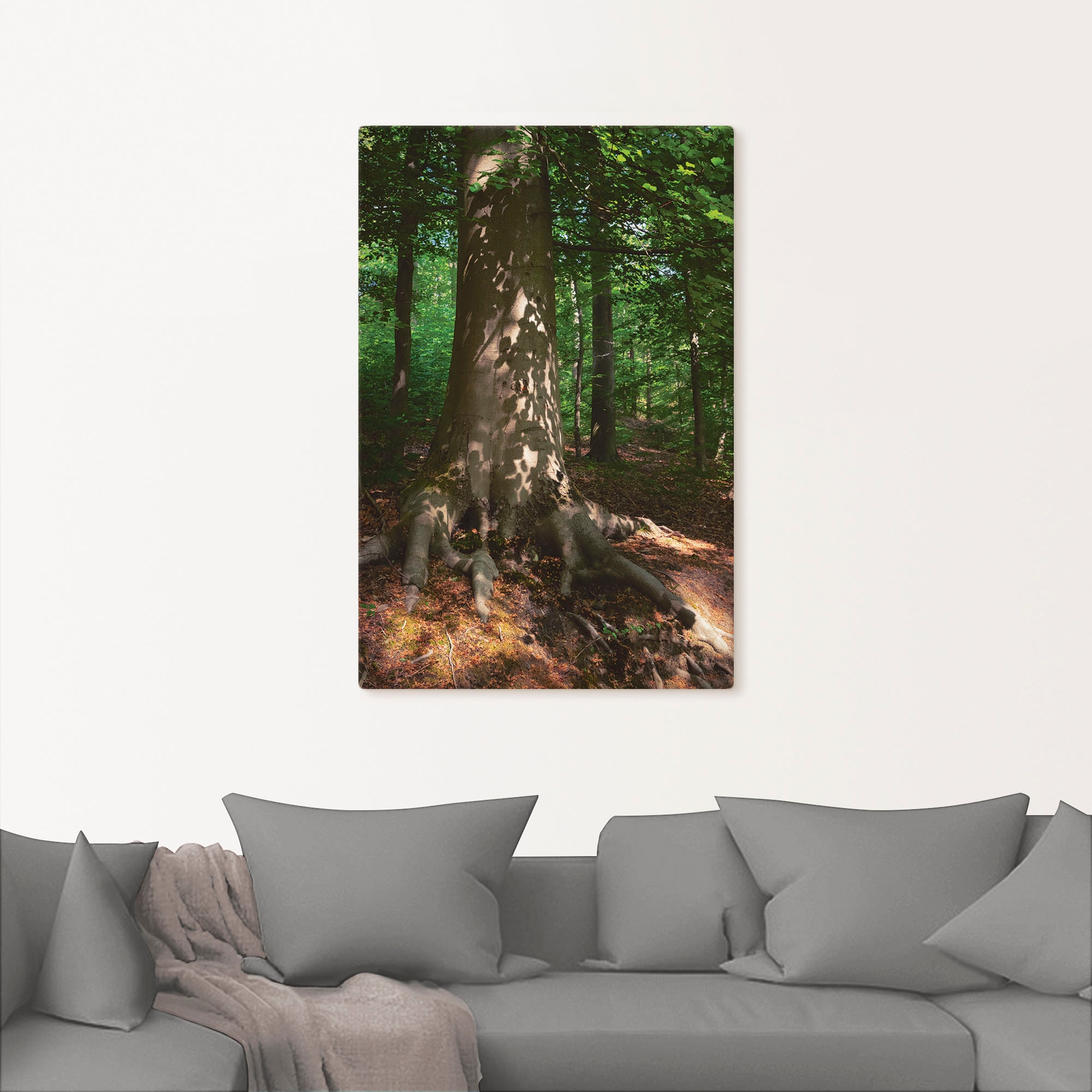 Artland Wandbild »Waldimpression«, Baumbilder, (1 St.), als Leinwandbild, Poster in verschied. Größen