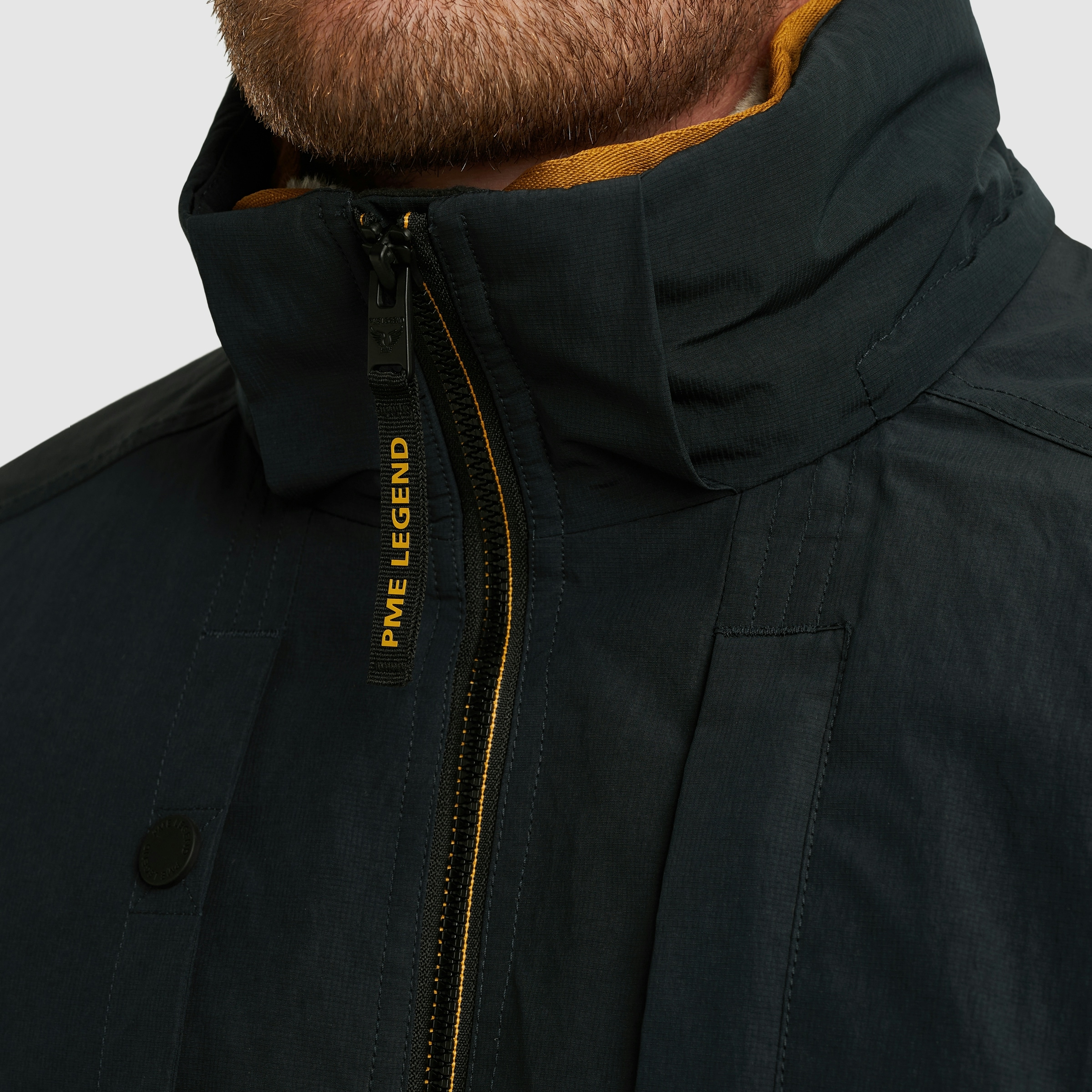 PME LEGEND Winterjacke mit Kapuze Herausnehmbares Fellimitat