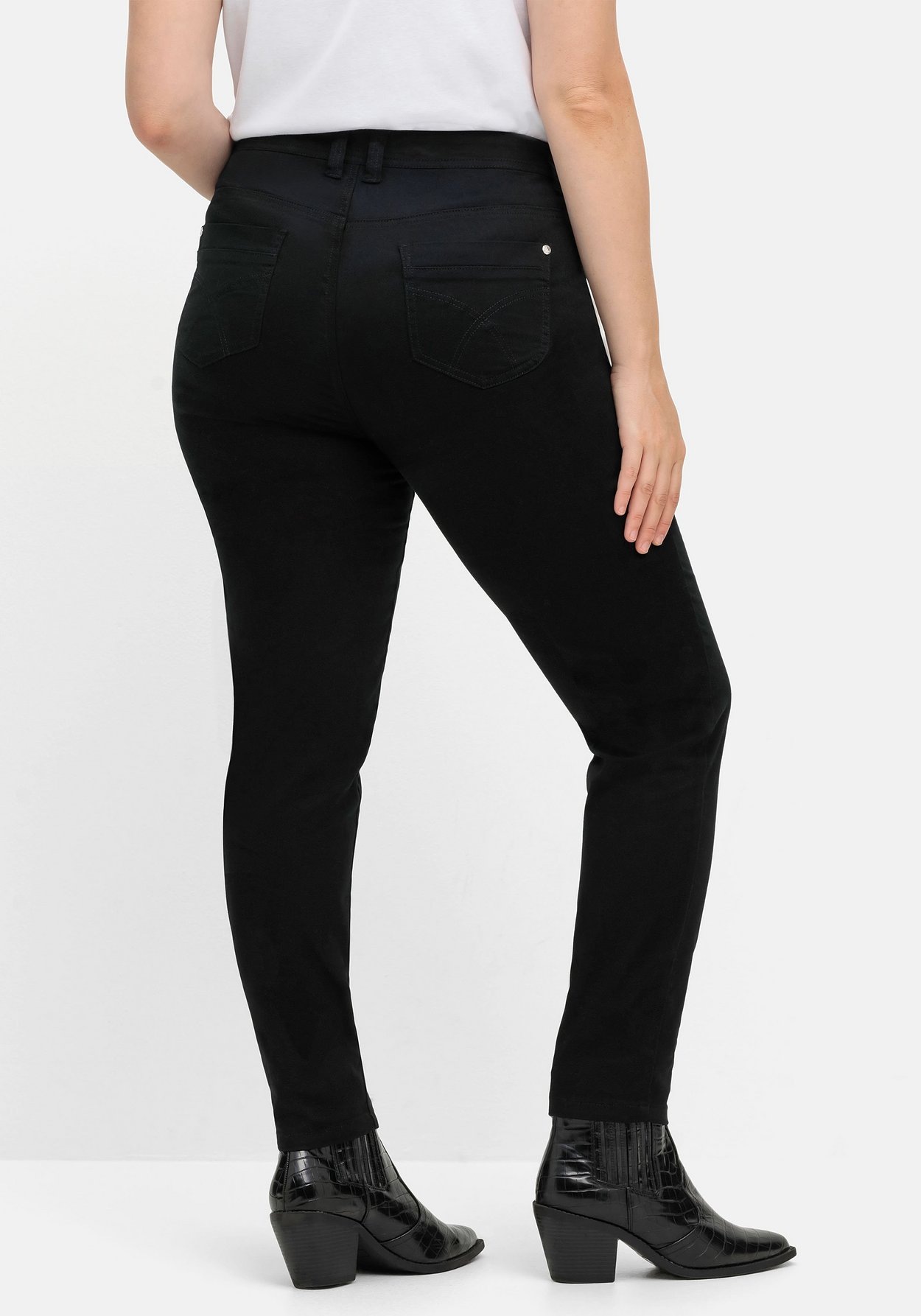Sheego Stretch-Hose »Twillhose für schmale Beine und mehr Bauch«