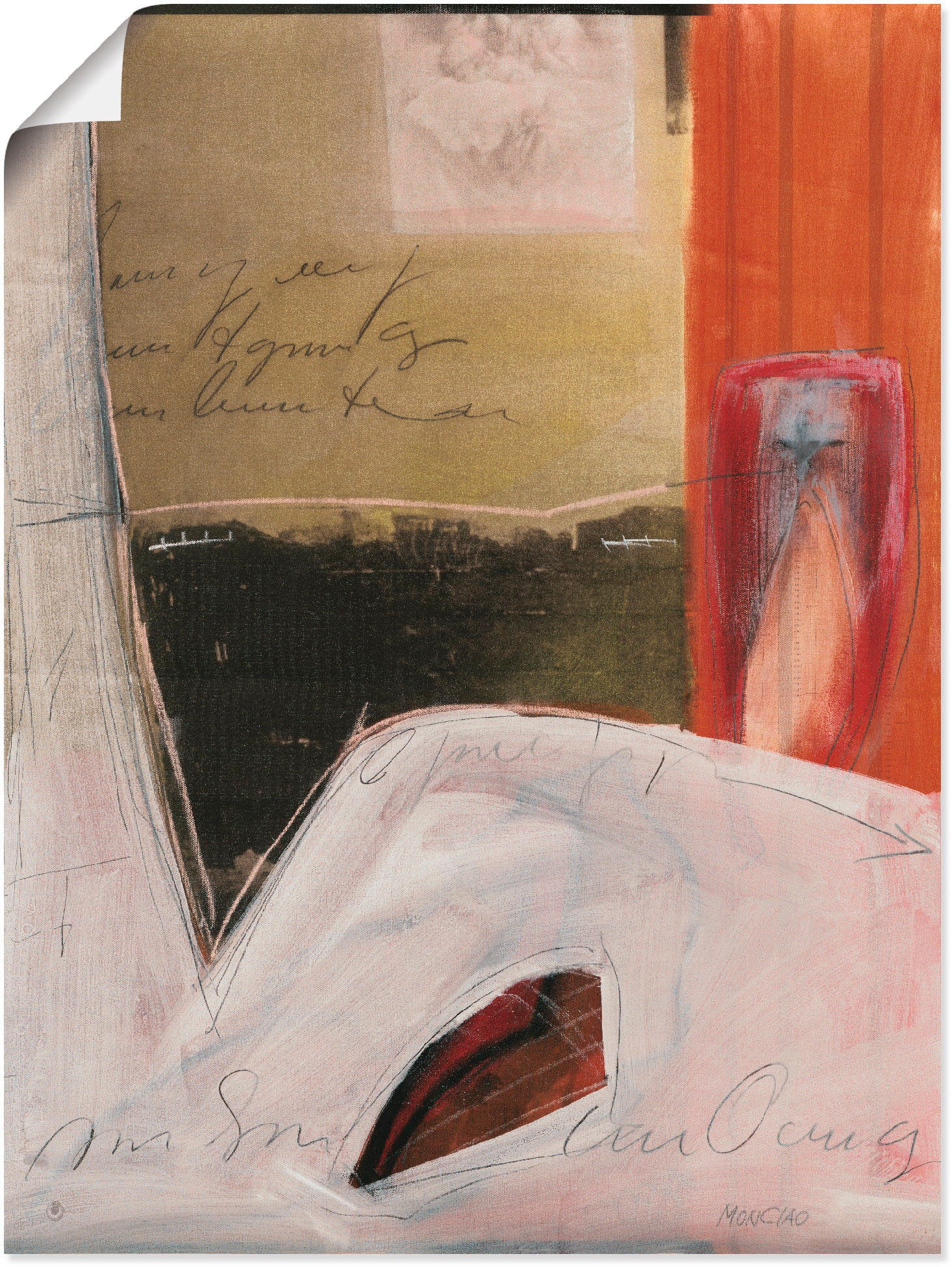 Artland Wandbild »Einblick«, Gegenstandslos, (1 St.), in vielen Größen & Produktarten - Alubild / Outdoorbild für den Außenbereich, Leinwandbild, Poster, Wandaufkleber / Wandtattoo auch für Badezimmer geeignet