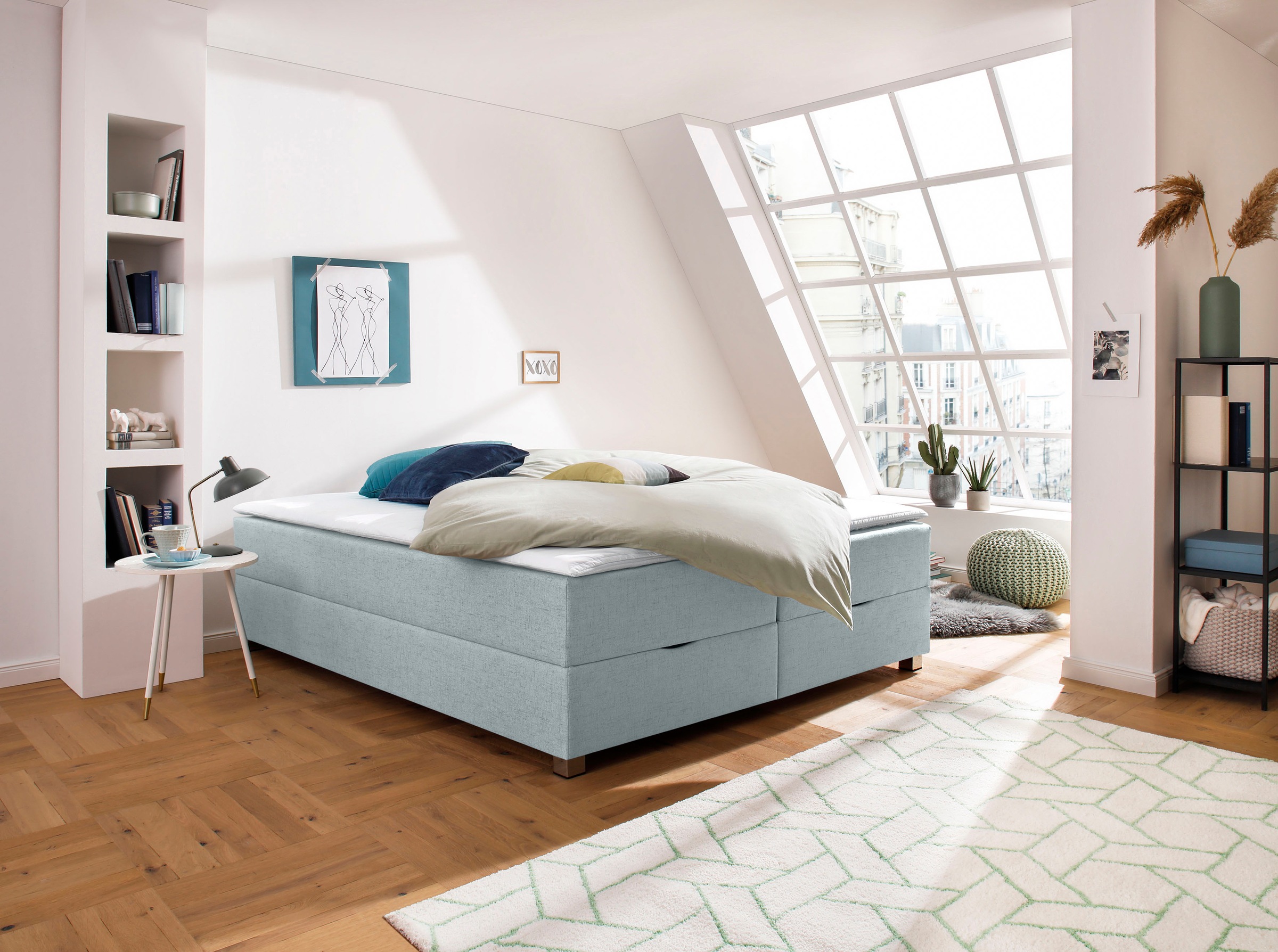 INOSIGN Boxbett »Alexis« ohne Kopfteil - ideal für Räume mit Dachschrägen; in 4 Breiten