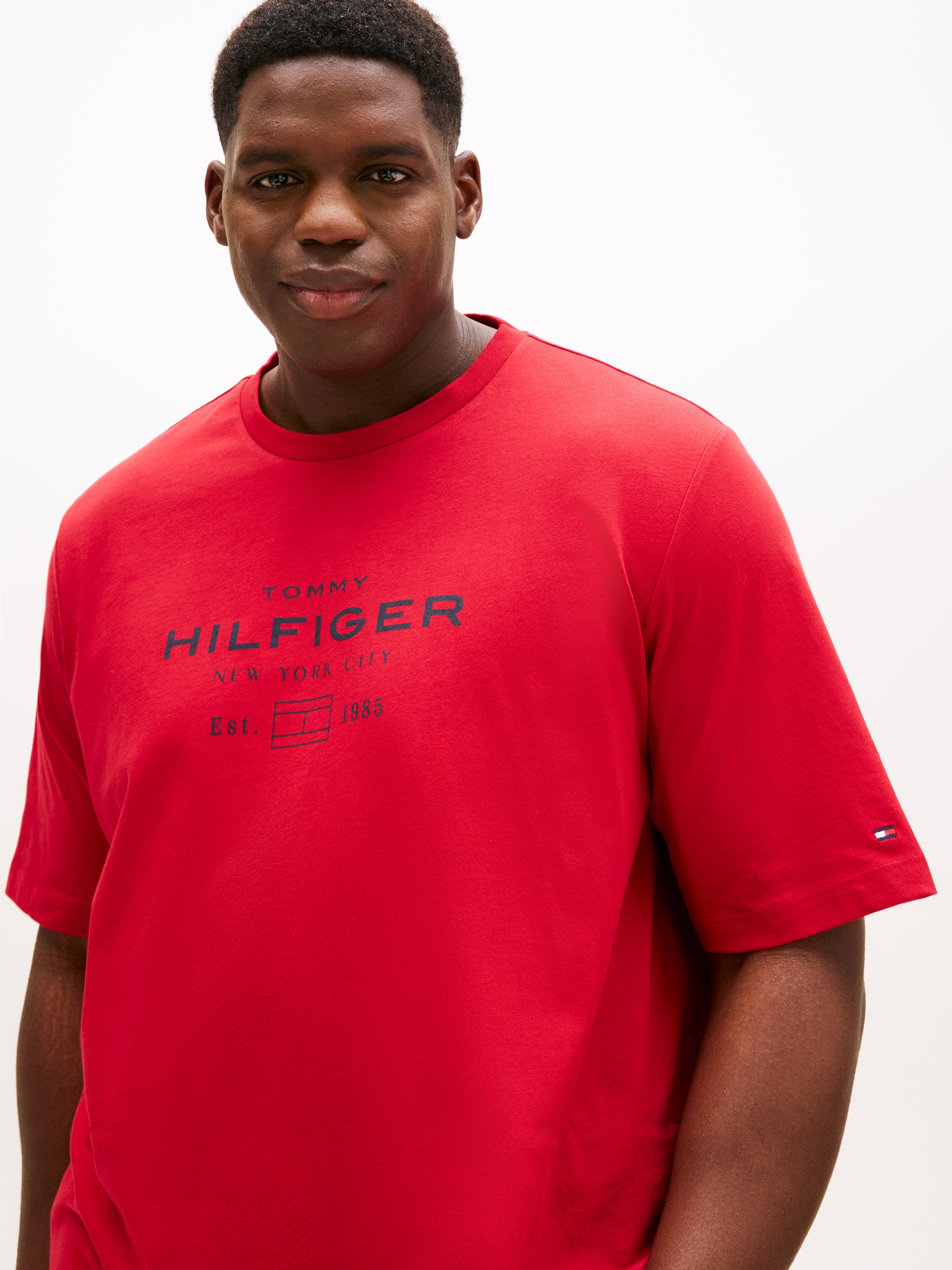 Tommy Hilfiger Big & Tall T-Shirt »HILFIGER STACK GRAPHIC TEE«, Große Größen