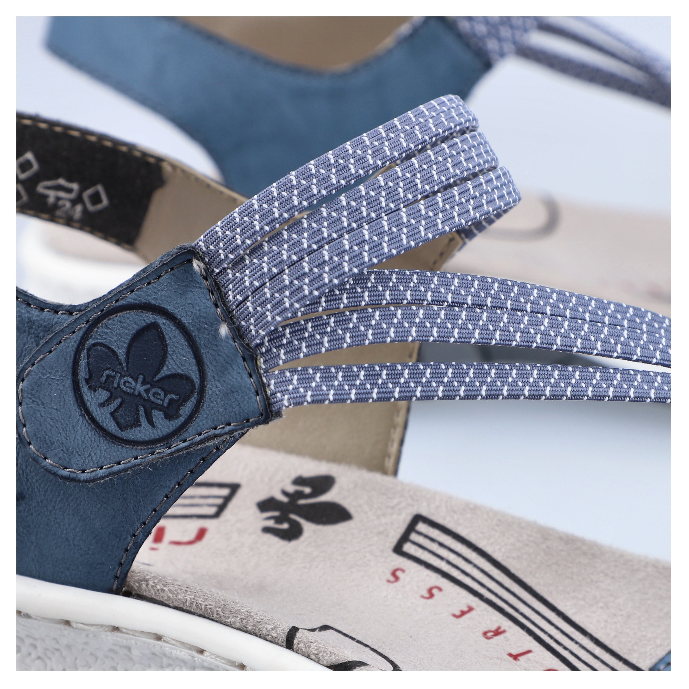 Rieker Riemchensandale, Sommerschuh, Sandalette, Klettschuh, im Sportslook