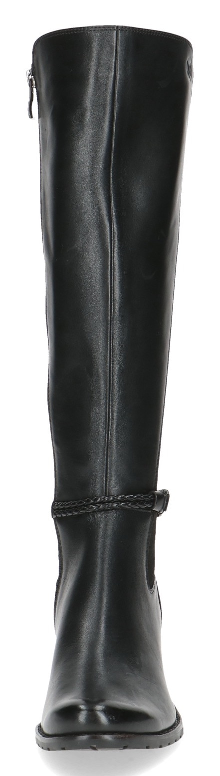 Caprice Stiefel, Blockabsatz, Langschaftstiefel, Businessstiefel mit Reißverschluss