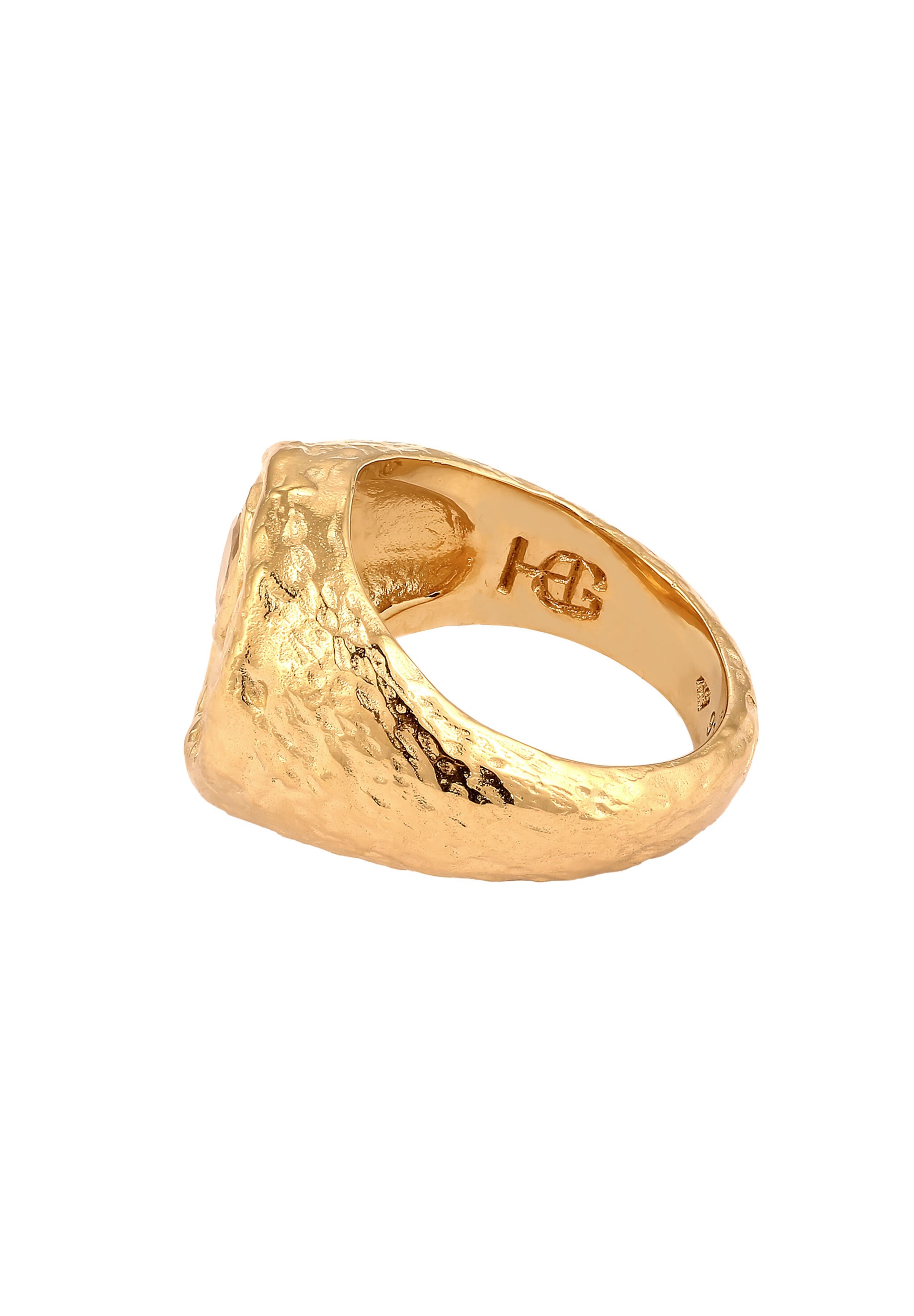 HAZE & GLORY Siegelring »Ring Siegelring Sonne Topas Weiß 925 Sterling Silber«