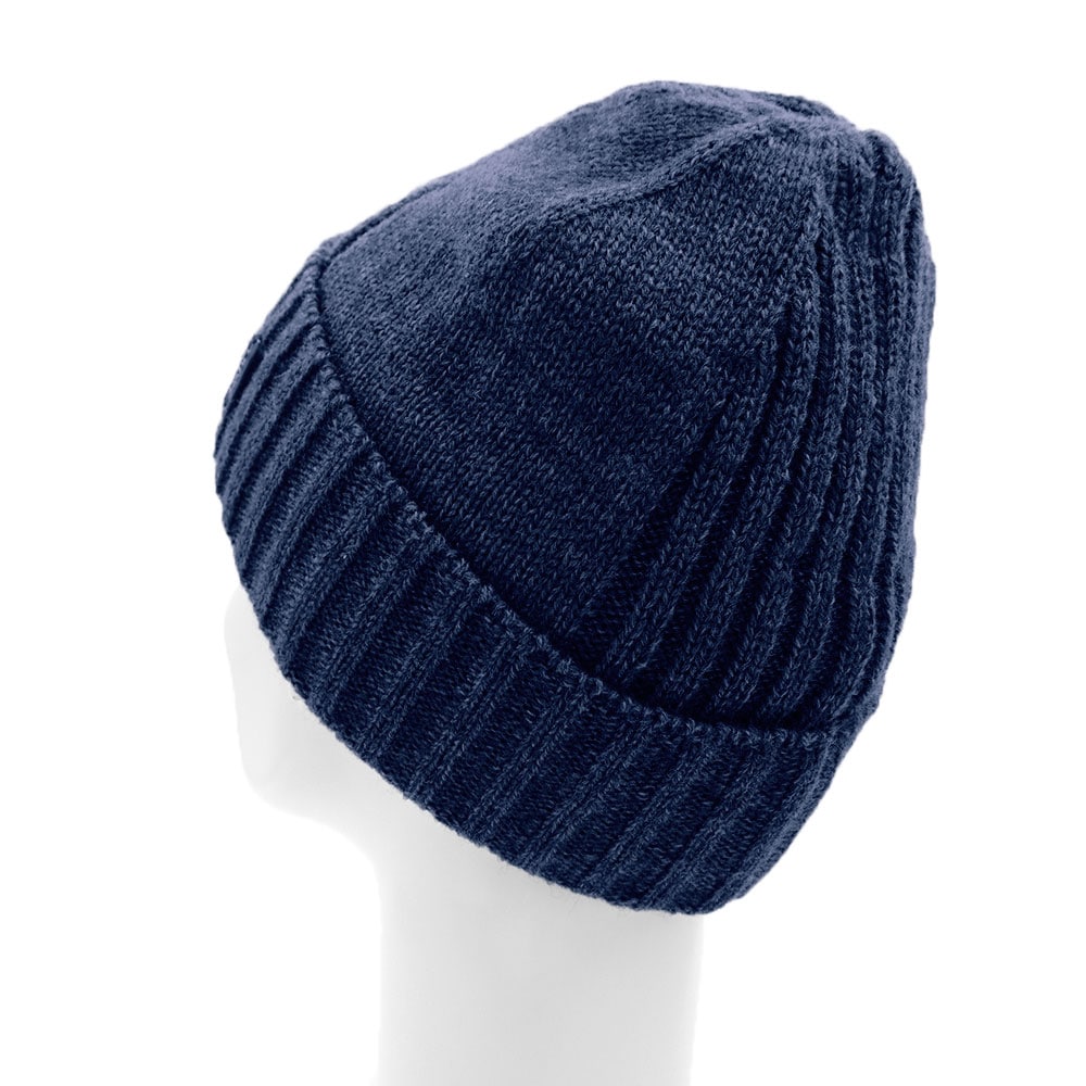 CAPO Strickmütze Klassischer Rippenstrick, hoher Wollanteil, gefüttert