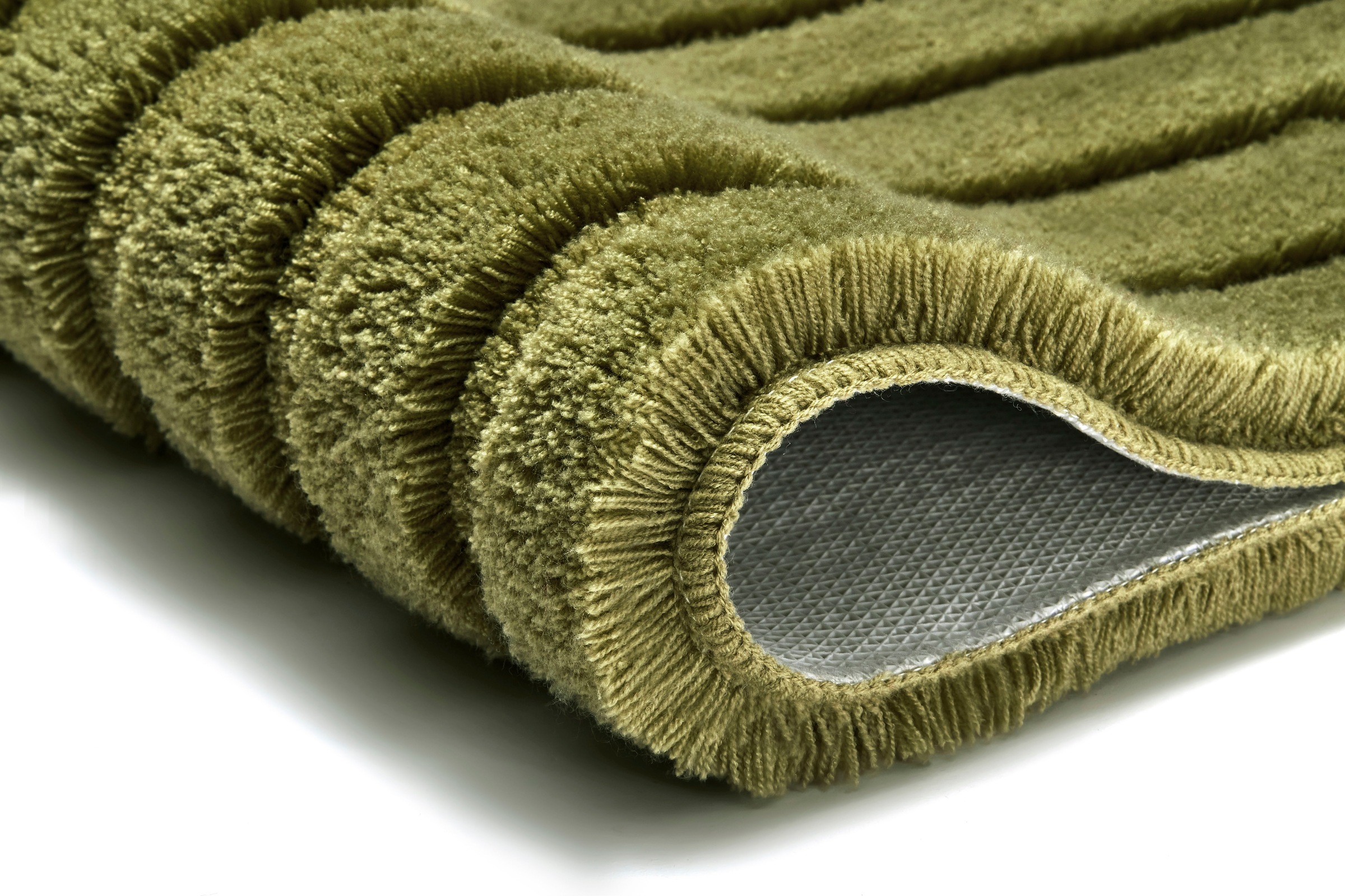 Kleine Wolke Badematte »Cord«, rutschhemmend beschichtet, fußbodenheizungsgeeignet, Badteppich, Streifen Design, Hoch-Tief Effekt