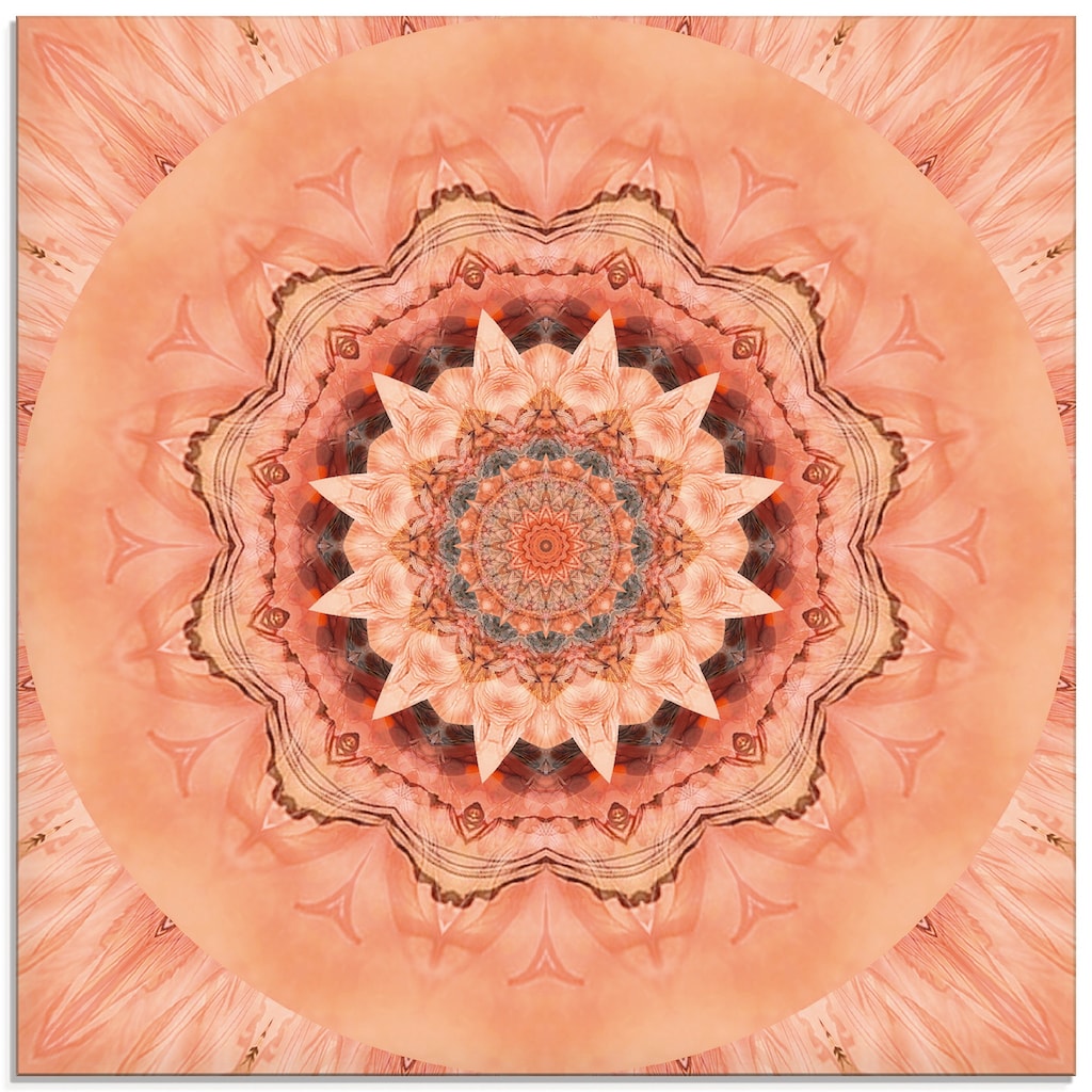 Artland Glasbild »Mandala Barmherzigkeit«, Muster, (1 St.)