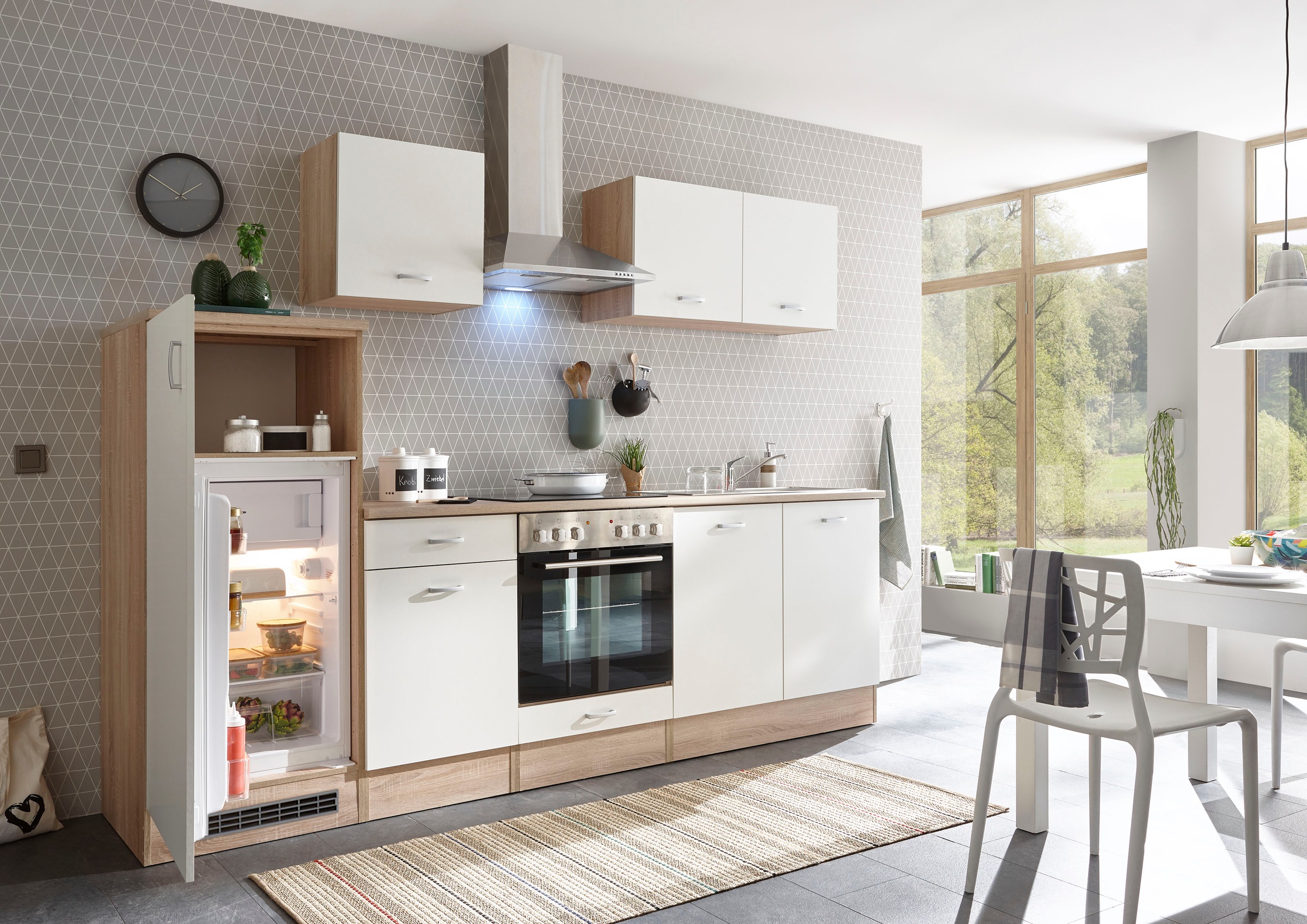 BASIC by Balculina Küchenzeile »Andy« Breite 270 cm, wahlweise mit E-Geräten