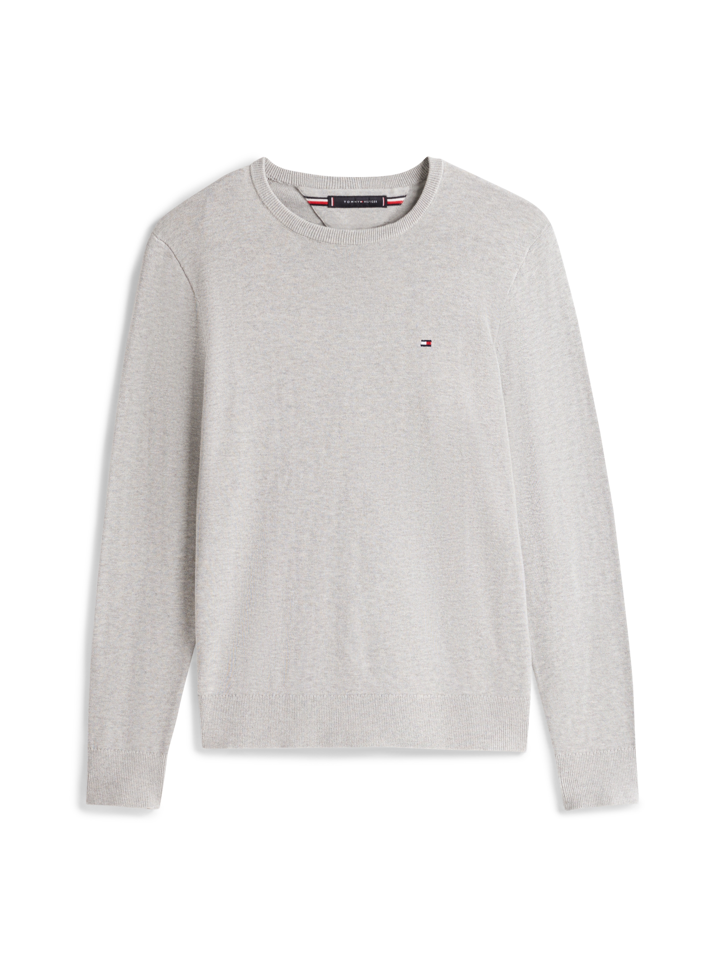 Tommy Hilfiger Rundhalspullover »ESSENTIAL COTTON« Crewneck Regular Fit Premium Mode