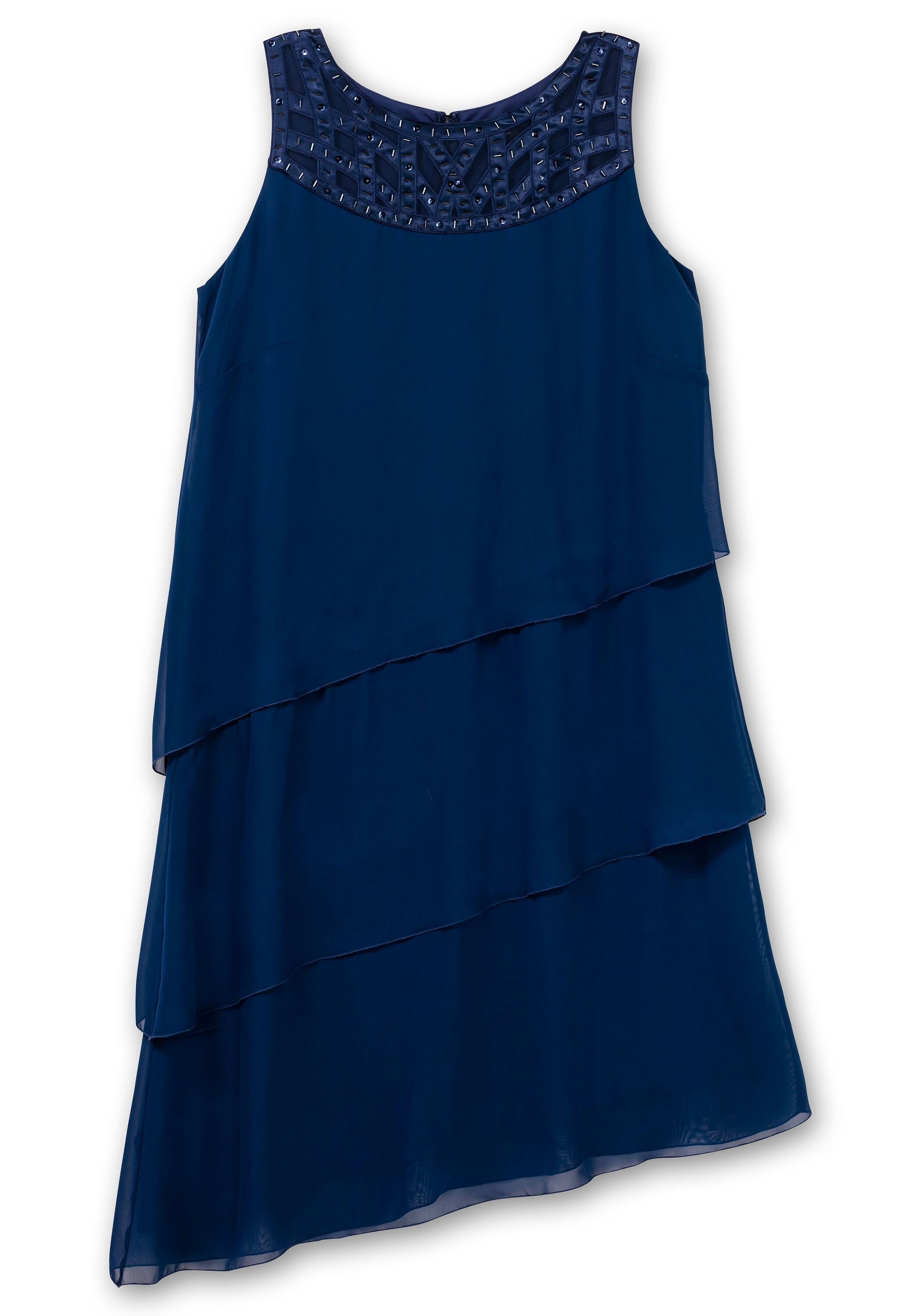 Sheego Cocktailkleid »Cocktailkleid im Layerlook, mit Pailletten«, im Layerlook, mit Pailletten