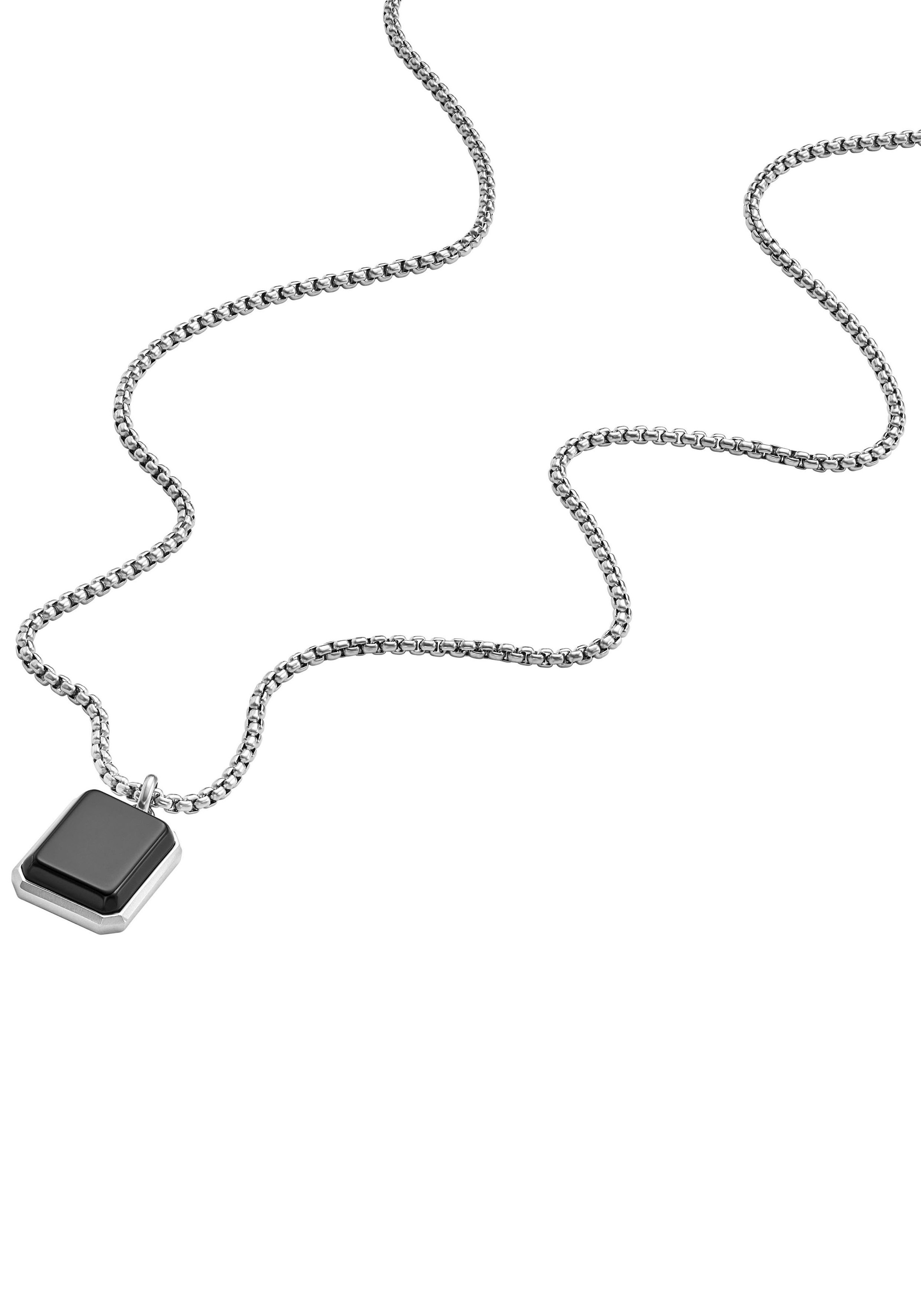 Fossil Kette mit Anhänger »JEWELRY ALL STACKED UP, JF04601040«, mit Agate