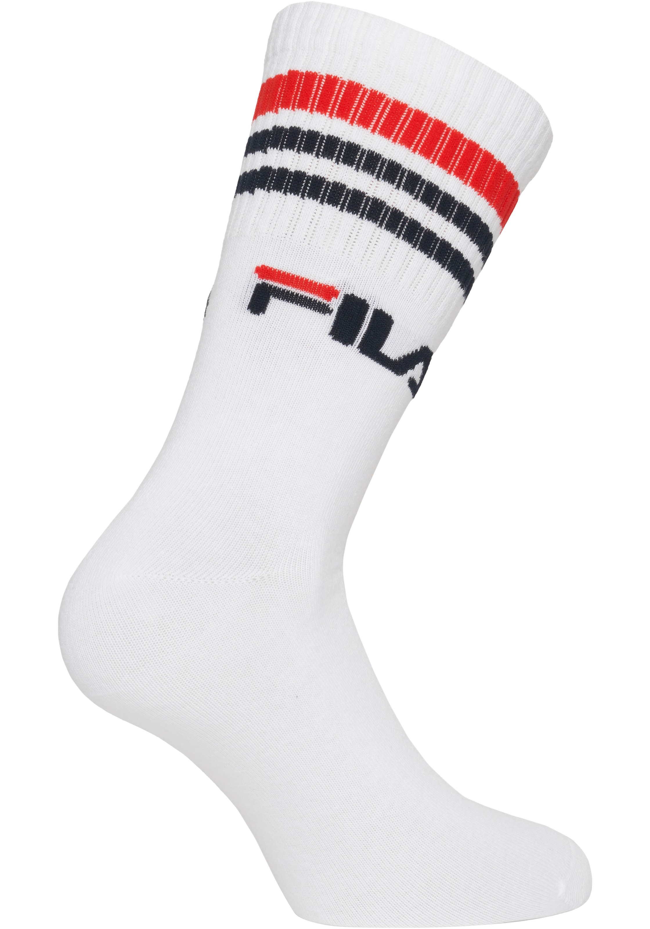 Fila Sportsocken »UNISEX LIFESTYLE PLAIN SOCKS«, (6 Paar), mit Logo-Schriftzug
