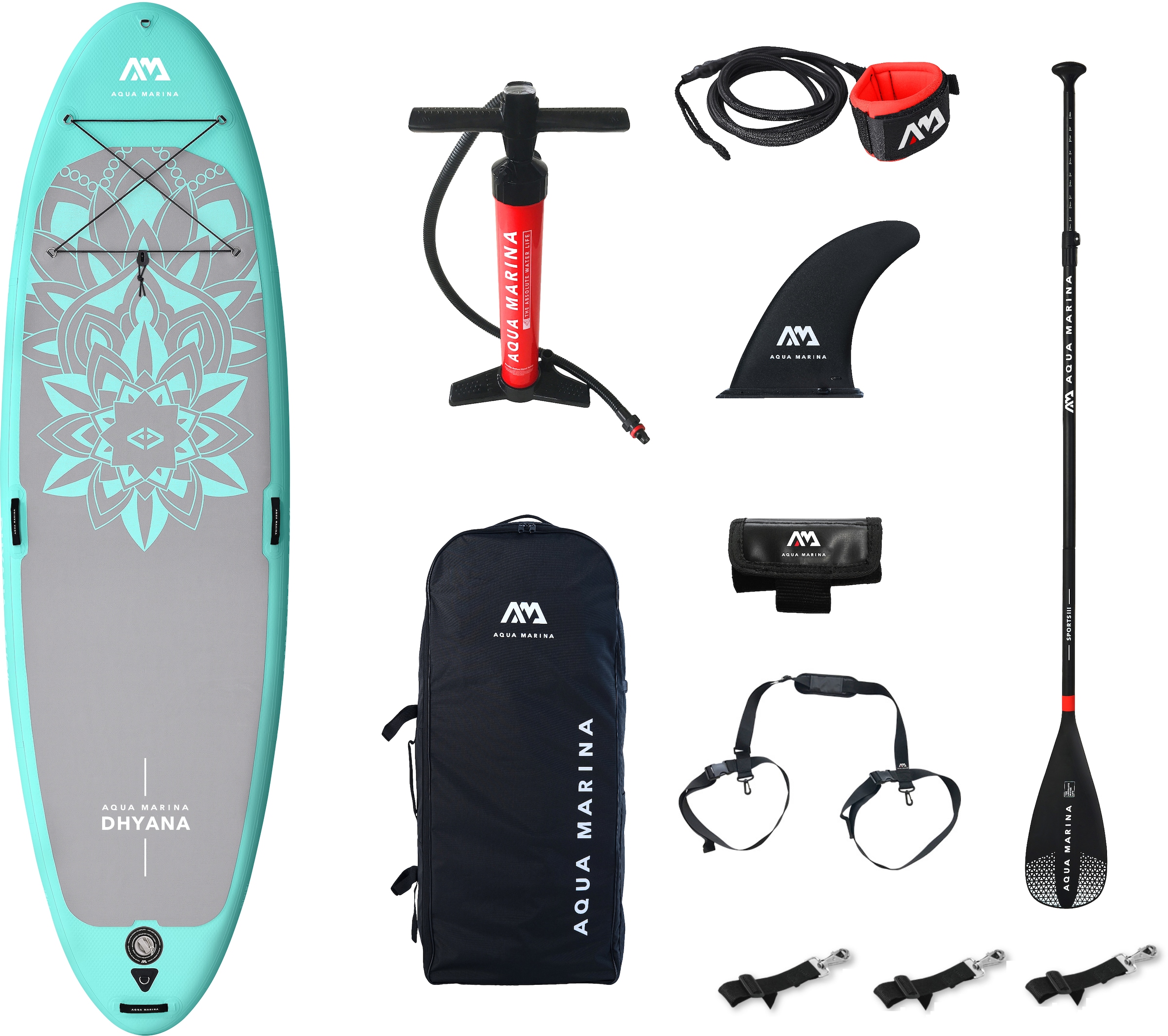Aqua Marina Inflatable SUP-Board »Dhyana mit Pumpe und OTTO auf Paddel, (Set, Raten Transportrucksack) | kaufen Yoga«