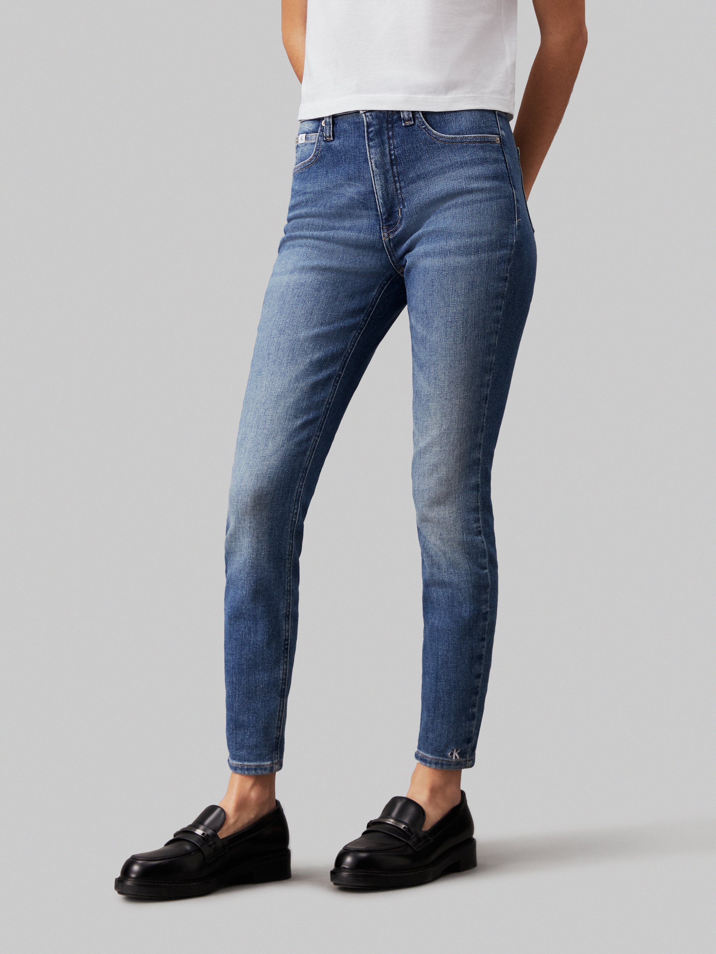 Calvin Klein Jeans Skinny-fit-Jeans »HIGH RISE SUPER SKINNY ANKLE«, im 5-Pocket-Style