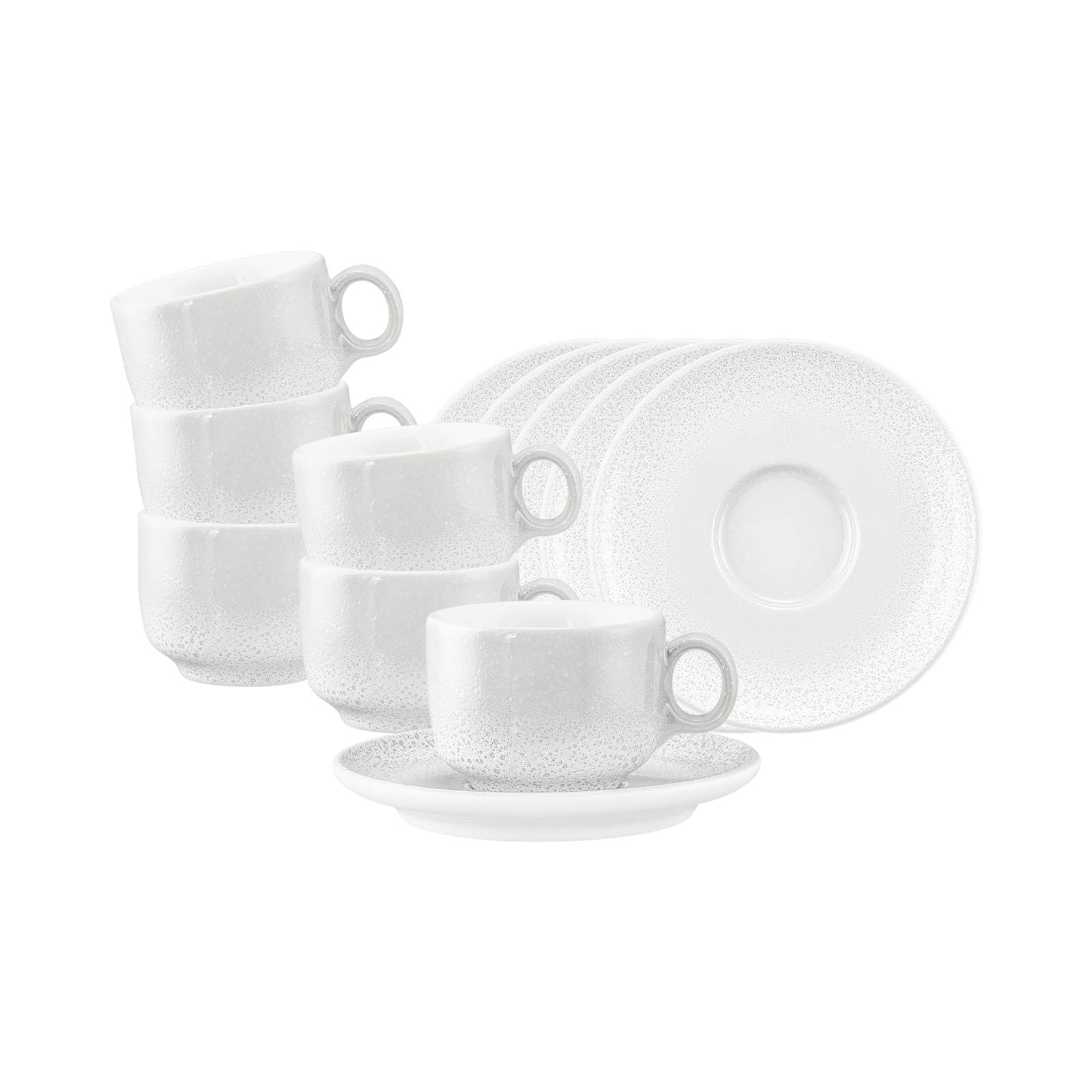 Seltmann Weiden Espressotasse »Espressotassen mit Untertassen Sento Home 80 ml 6er Set« Spülmaschinengeeignet, Mikrowellengeeignet, Ofenfest, Salamandergeeignet, Kühlschrankgeeignet, Gefrierschrankgeeignet