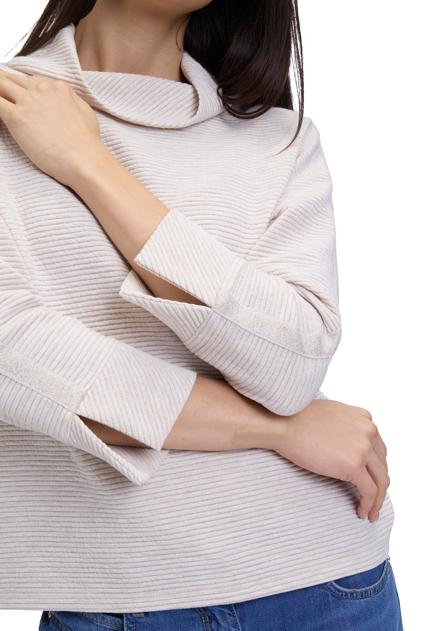 Betty Barclay Sweatshirt »Sweatshirt mit Rippenstruktur«
