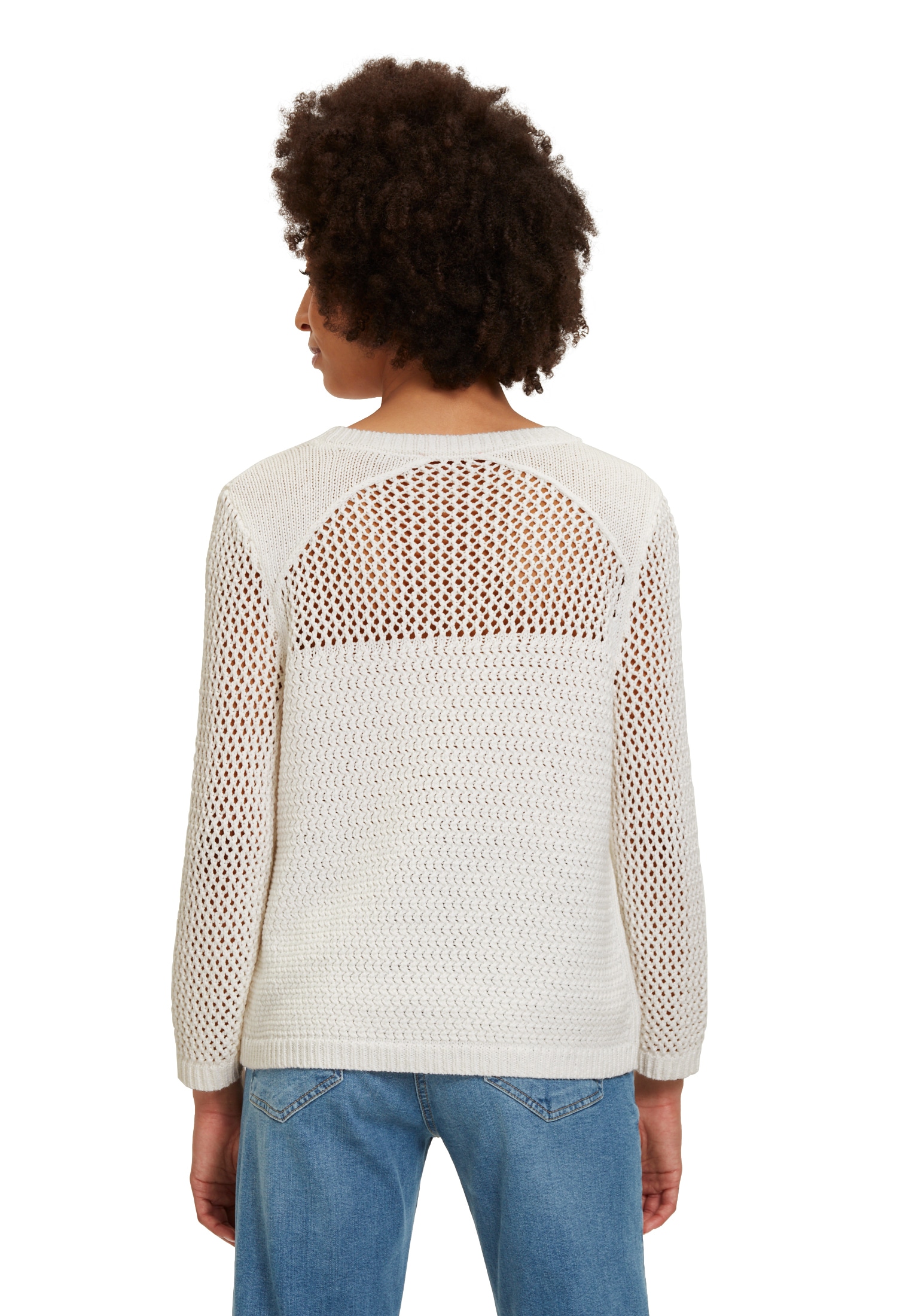 Betty Barclay Rundhalspullover »Grobstrick-Pullover mit Strickdetails«