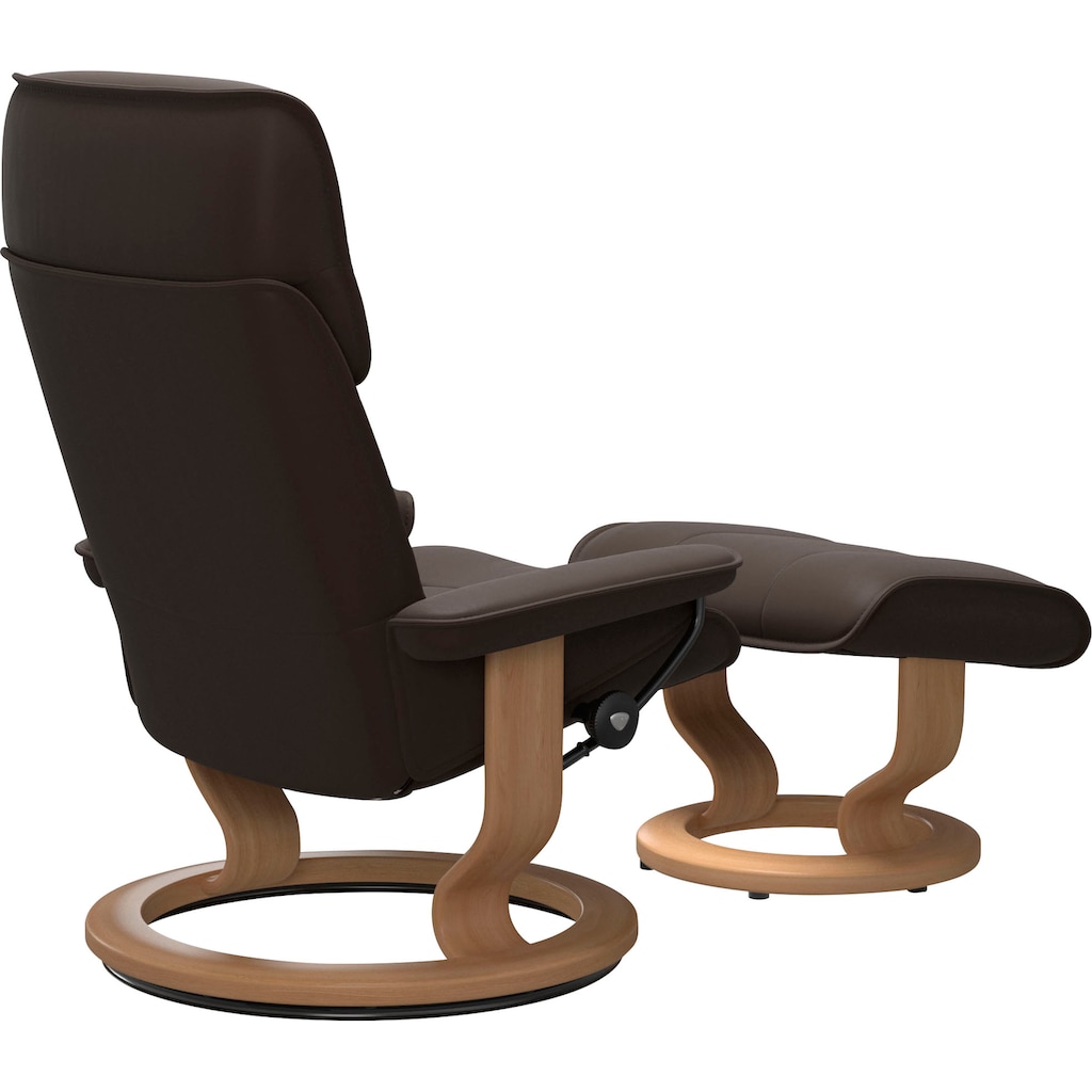 Stressless® Relaxsessel »Admiral«, (Set, Relaxsessel inkl. Hocker)