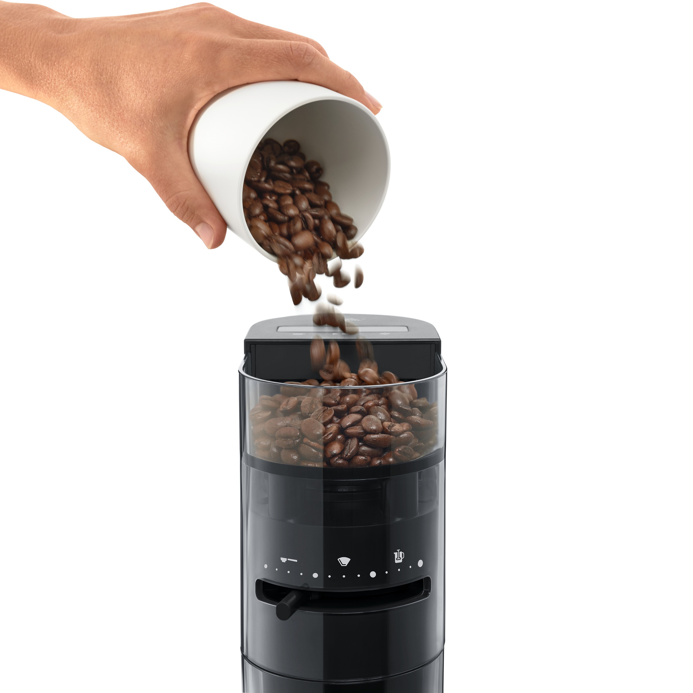 Melitta Kaffeemühle »Melitta® Linea Kaffeemuehle  1032-01« 170 W Kegelmahlwerk 100 gBohnenbehälter