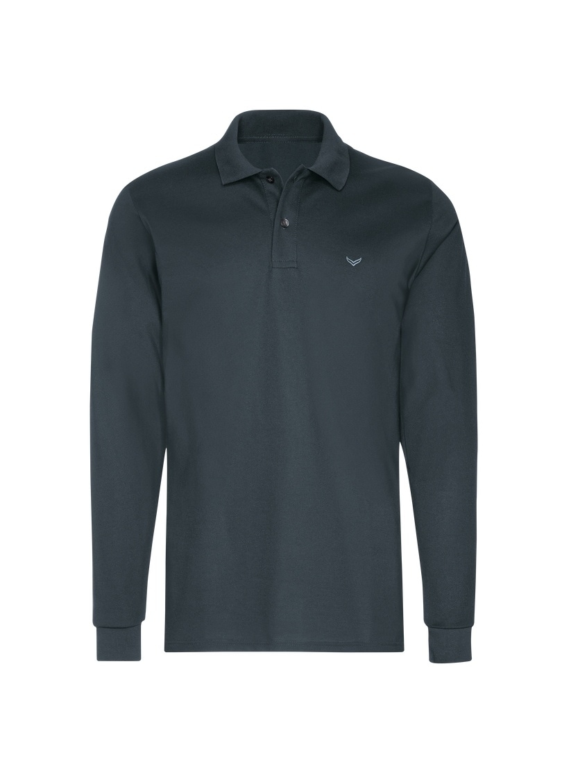Trigema Poloshirt »TRIGEMA Langarm Poloshirt mit Armbündchen«, (1 tlg.)
