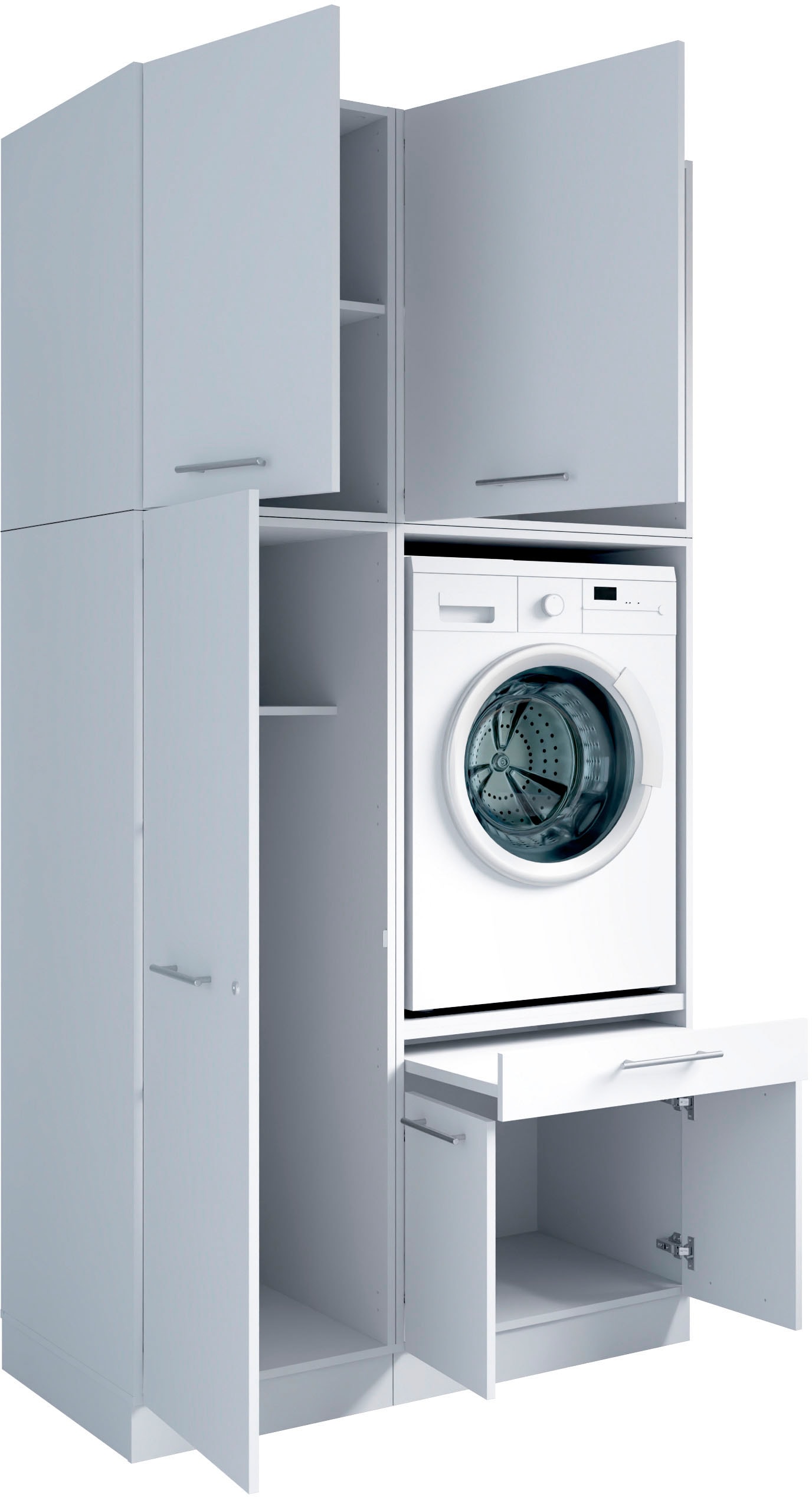 Laundreezy Mehrzweckschrank-Set »Laundreezy, 4-tlg. Mehrzweckschrank-Set B/H/T 118/238/68 cm« 4 Stk. tlg.