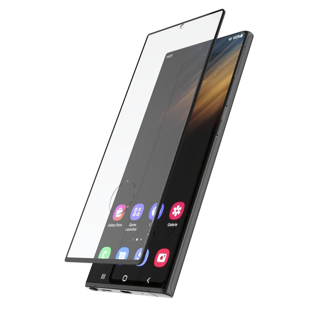 Hama Displayschutzglas »3D Full Screen Schutzglas für Samsung Galaxy S22 Ultra 5G Glas«