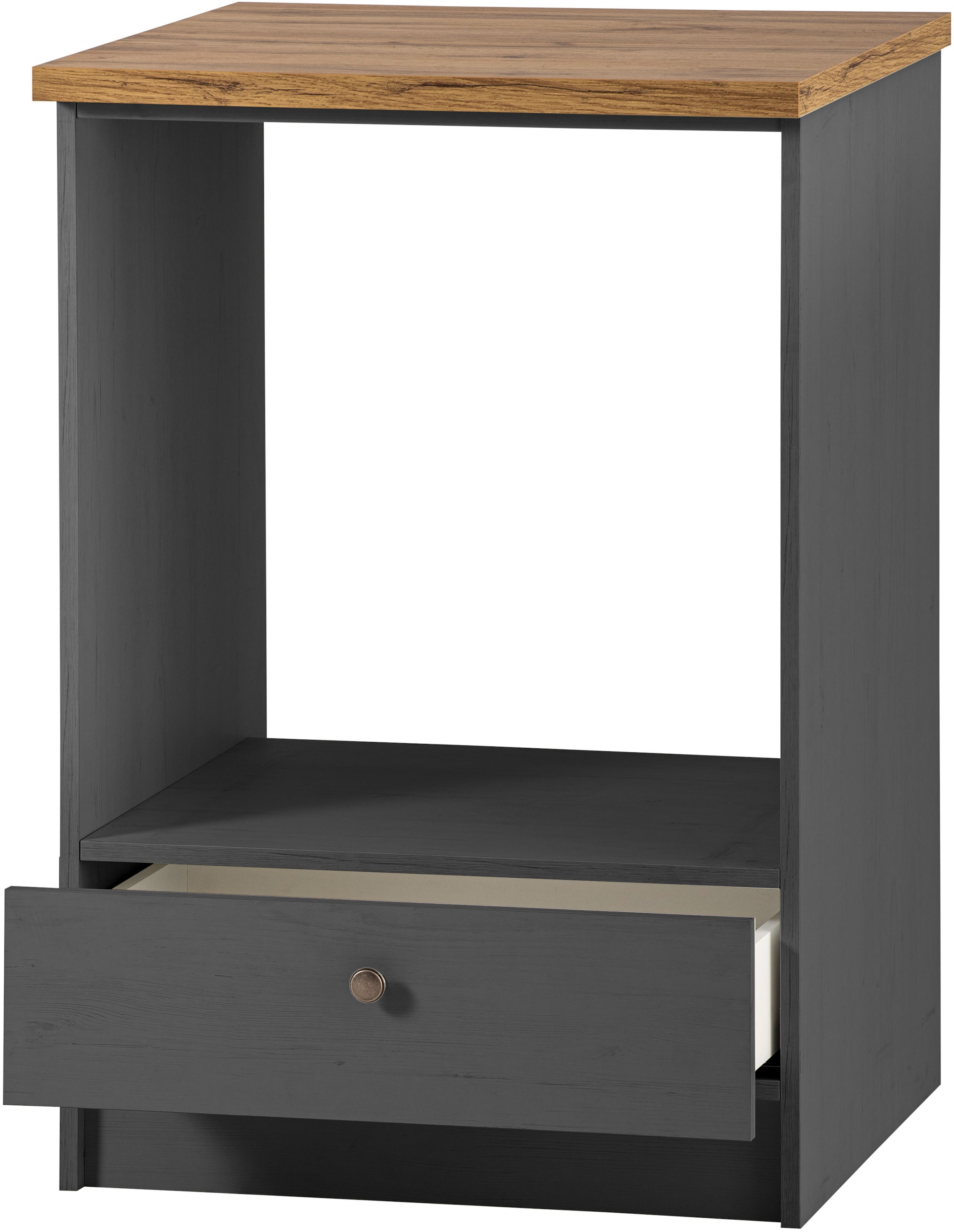 KOCHSTATION Herdumbauschrank »KS-Westminster, Herdumbau, Unterschrank, Ofenschrank, Küchenschrank«, Breite 63 cm, Nischenmaß B/T/H 56,8/62,5/58,8 cm, mit 1 Schubkasten