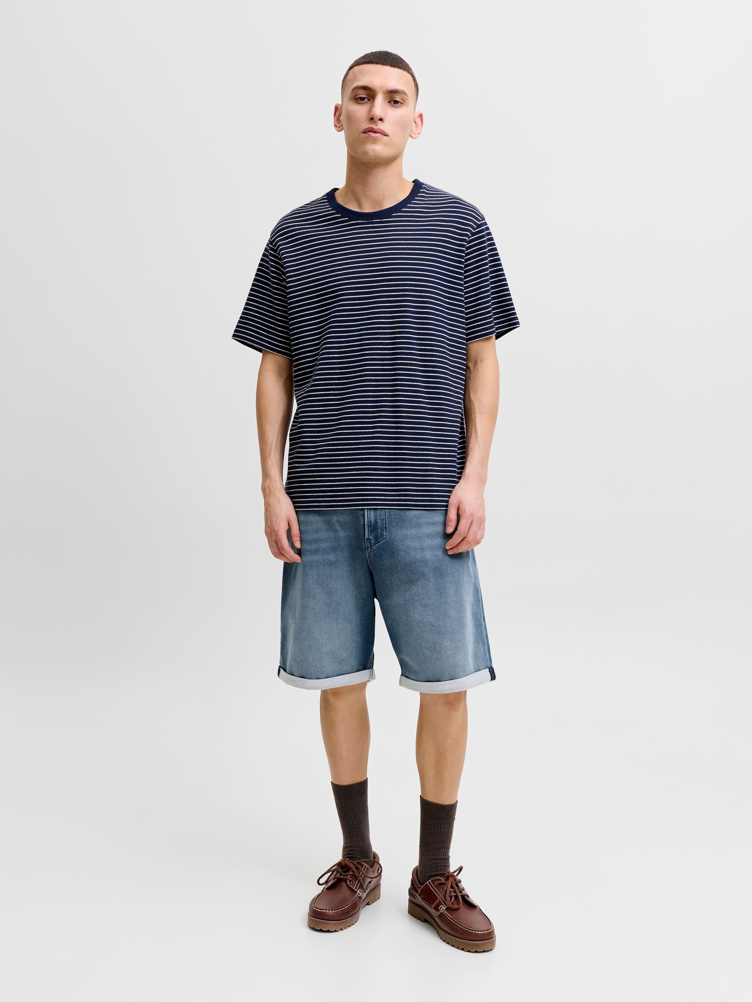 Jack & Jones Jeansbermudas »JJITONY JJASHER I.K SHORTS GE 731 SN« Baumwollmischung