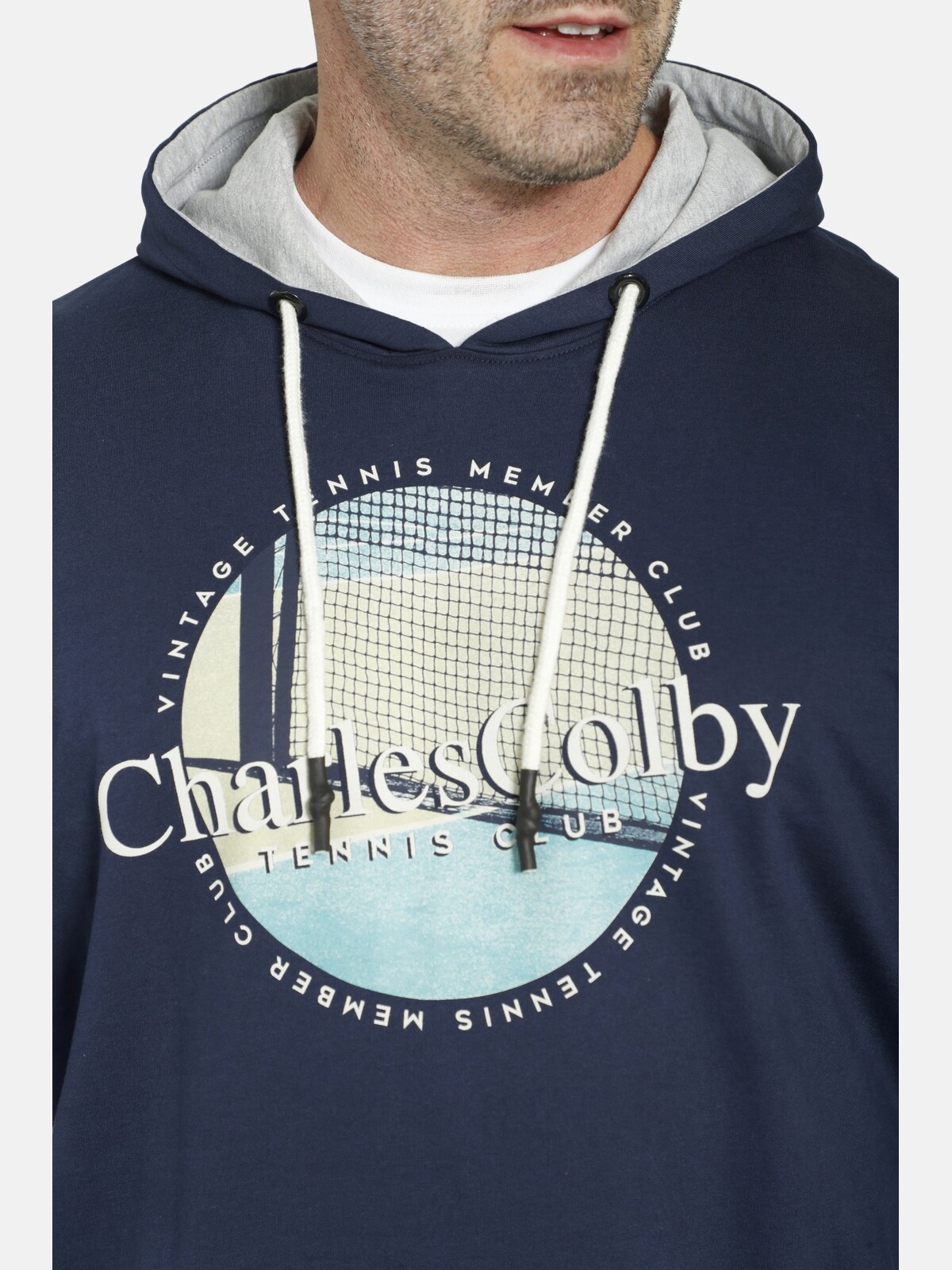 Charles Colby Kapuzensweatshirt »Sweatshirt EARL COLUM«, (1 tlg.), +Fit Kollektion Kontrastkapuze