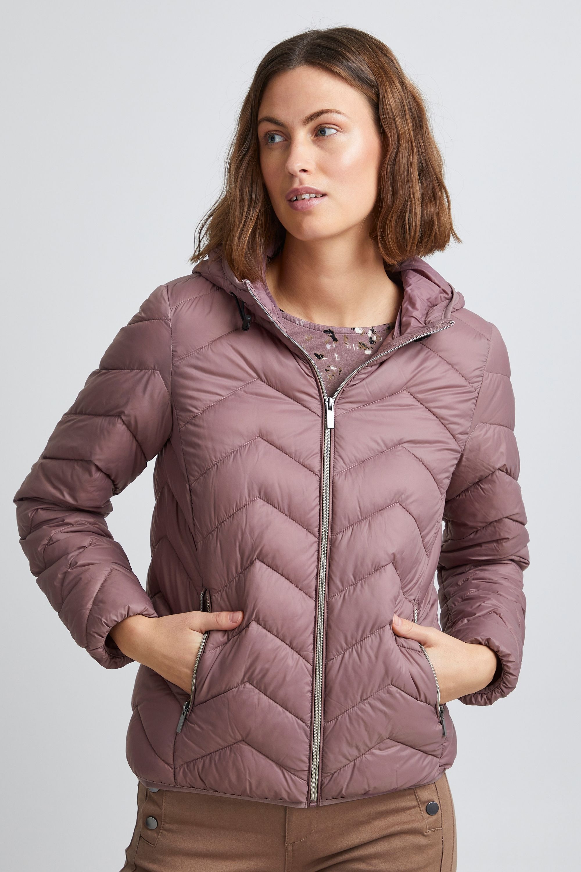 fransa Steppjacke »Steppjacke FRBapadding«, mit Kapuze