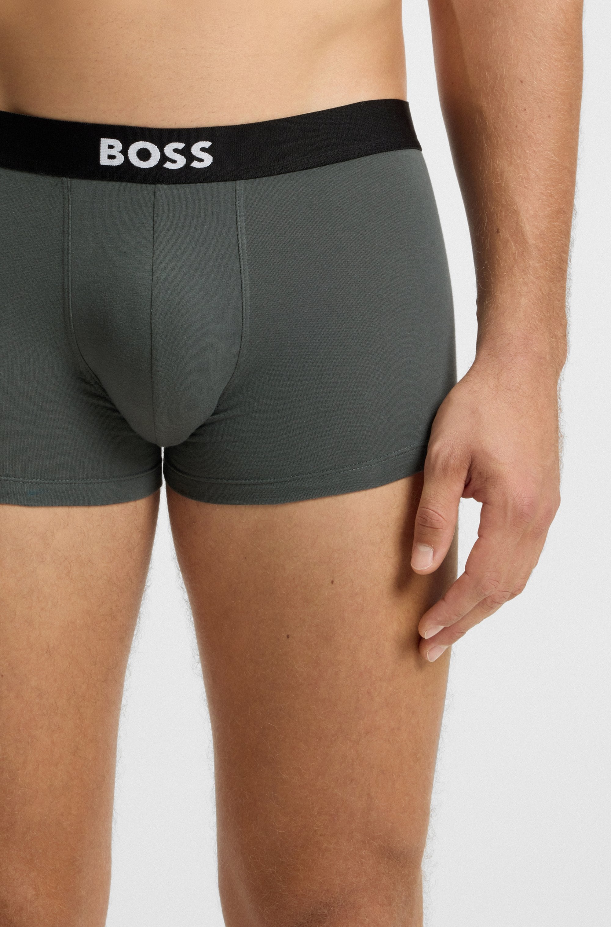 BOSS Trunk »3P Trunk BOSS ONE x David Beckham«, mit unifarbenen Bund
