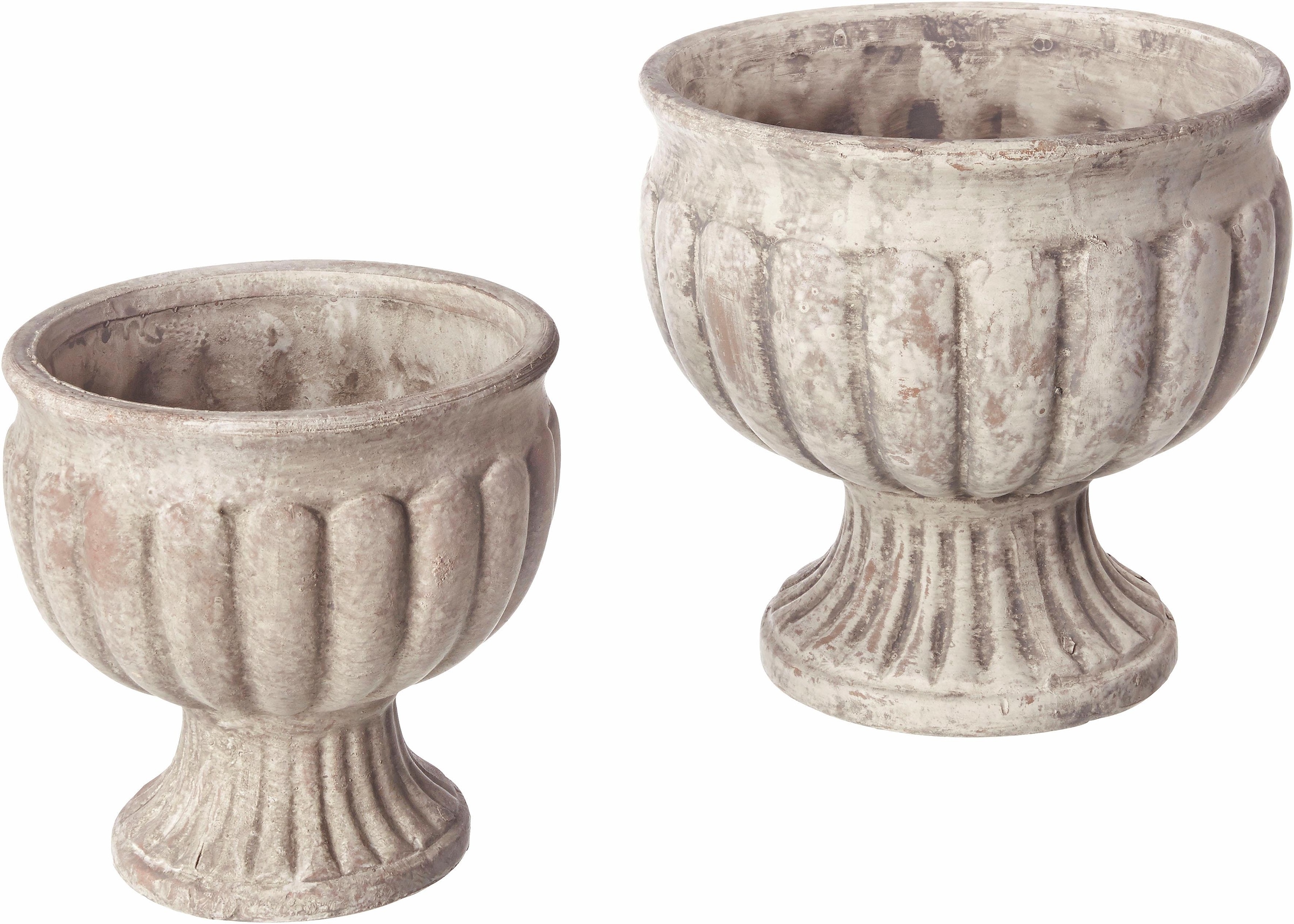 I.GE.A. Dekoschale »Antik-Keramikschale«, (Set, 2)